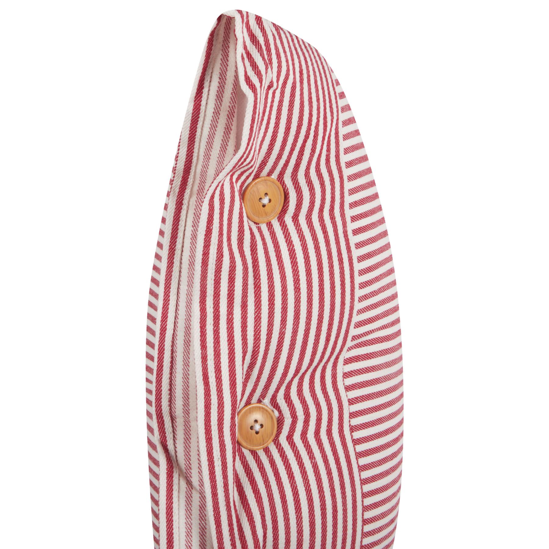 Beliani-AALITA-Sierkussen set van 2-Rood|Wit-45 x 45 cm-Katoen