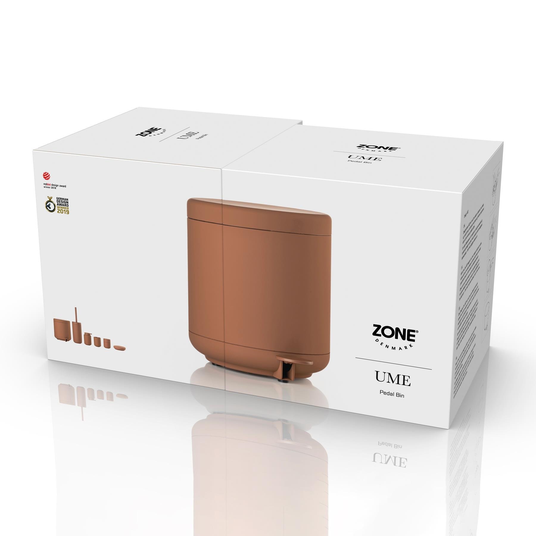 Zone Denmark Ume Pedaalemmer 4 Liter - Terracotta
