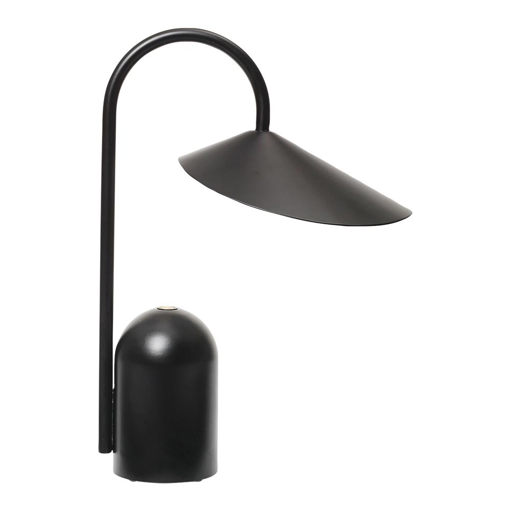 ferm LIVING Arum Oplaadbare Tafellamp - Zwart