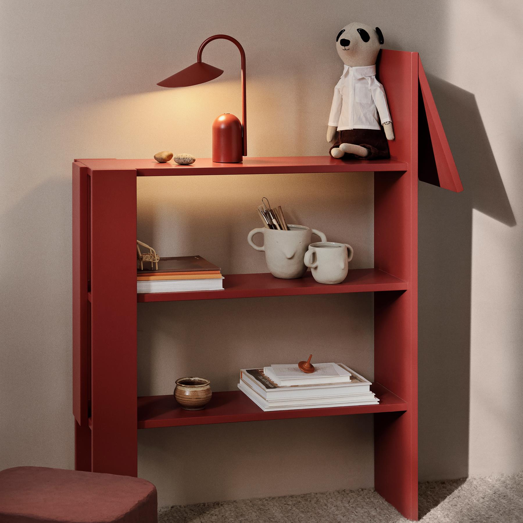 ferm LIVING Arum Oplaadbare Tafellamp - Oxide Red