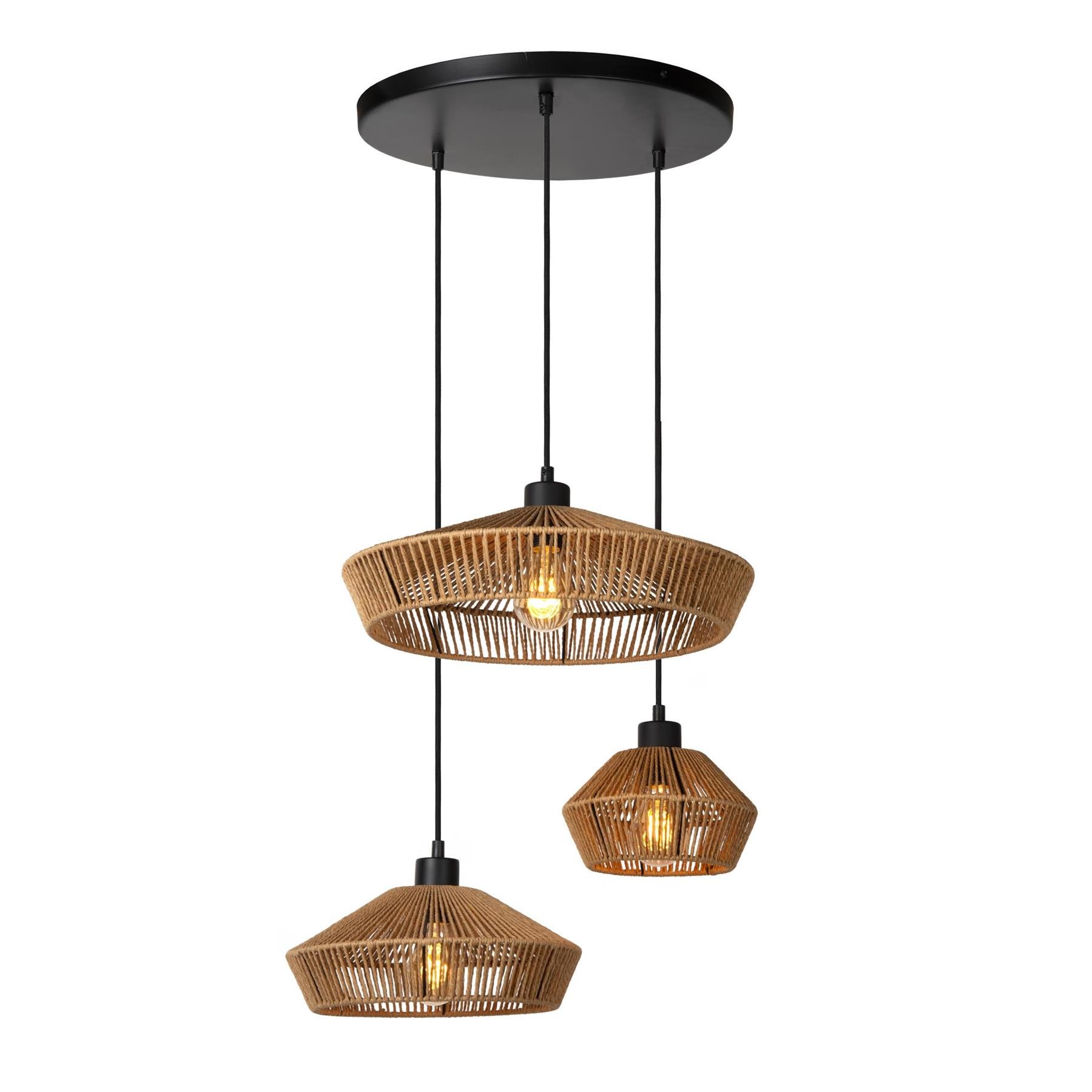 Lucide YUNKAI Hanglamp - Naturel