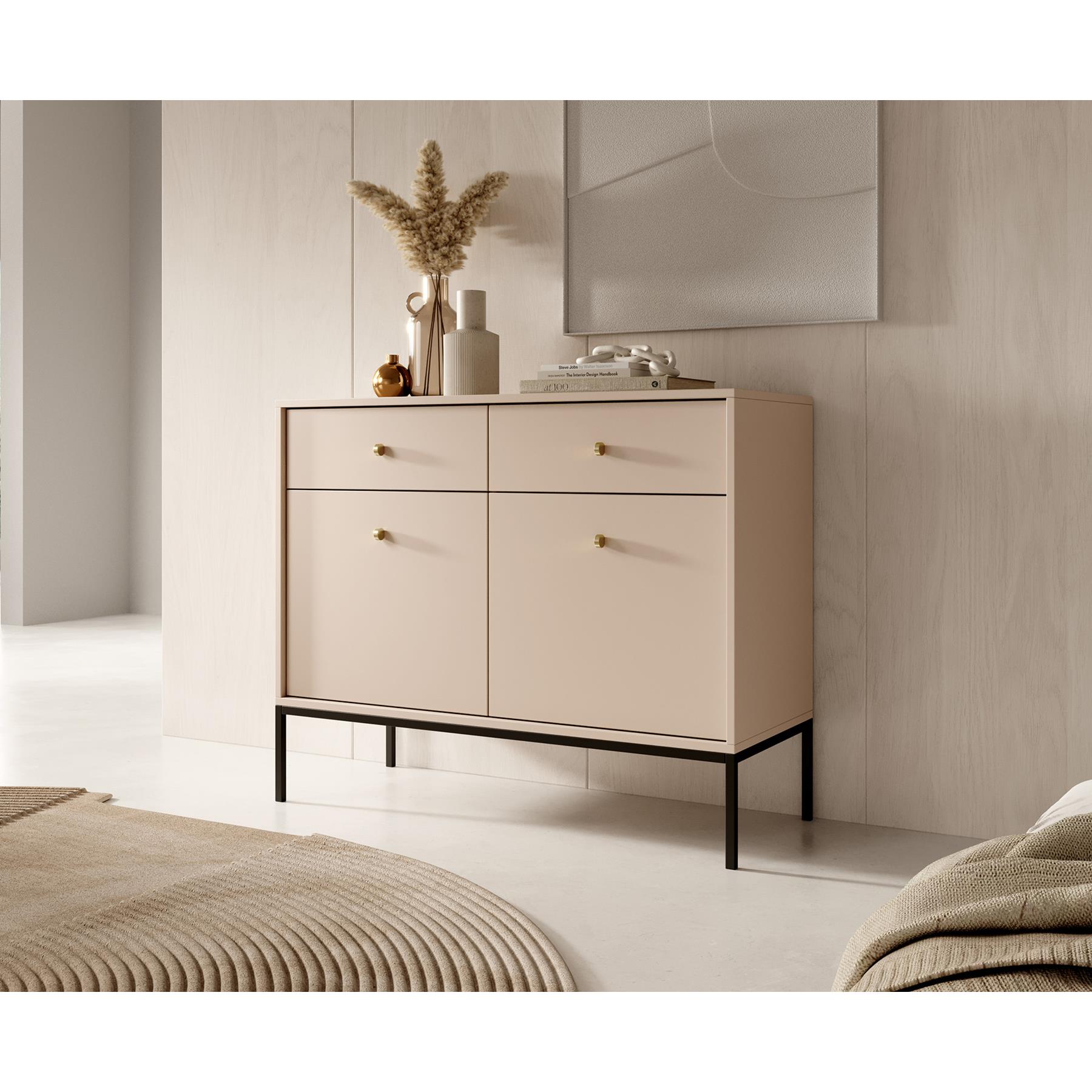 Meubella Dressoir Moreno - Beige - 104 cm