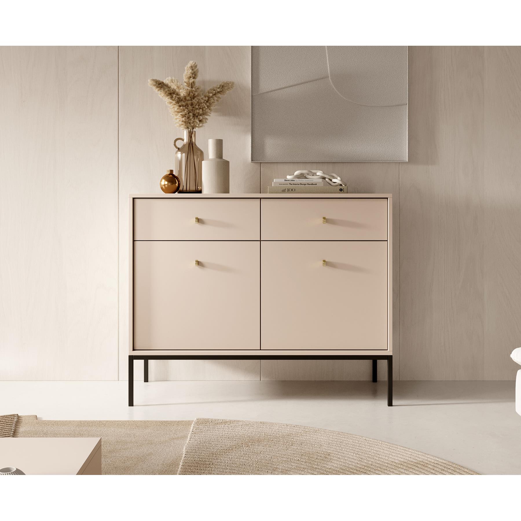 Meubella Dressoir Moreno - Beige - 104 cm