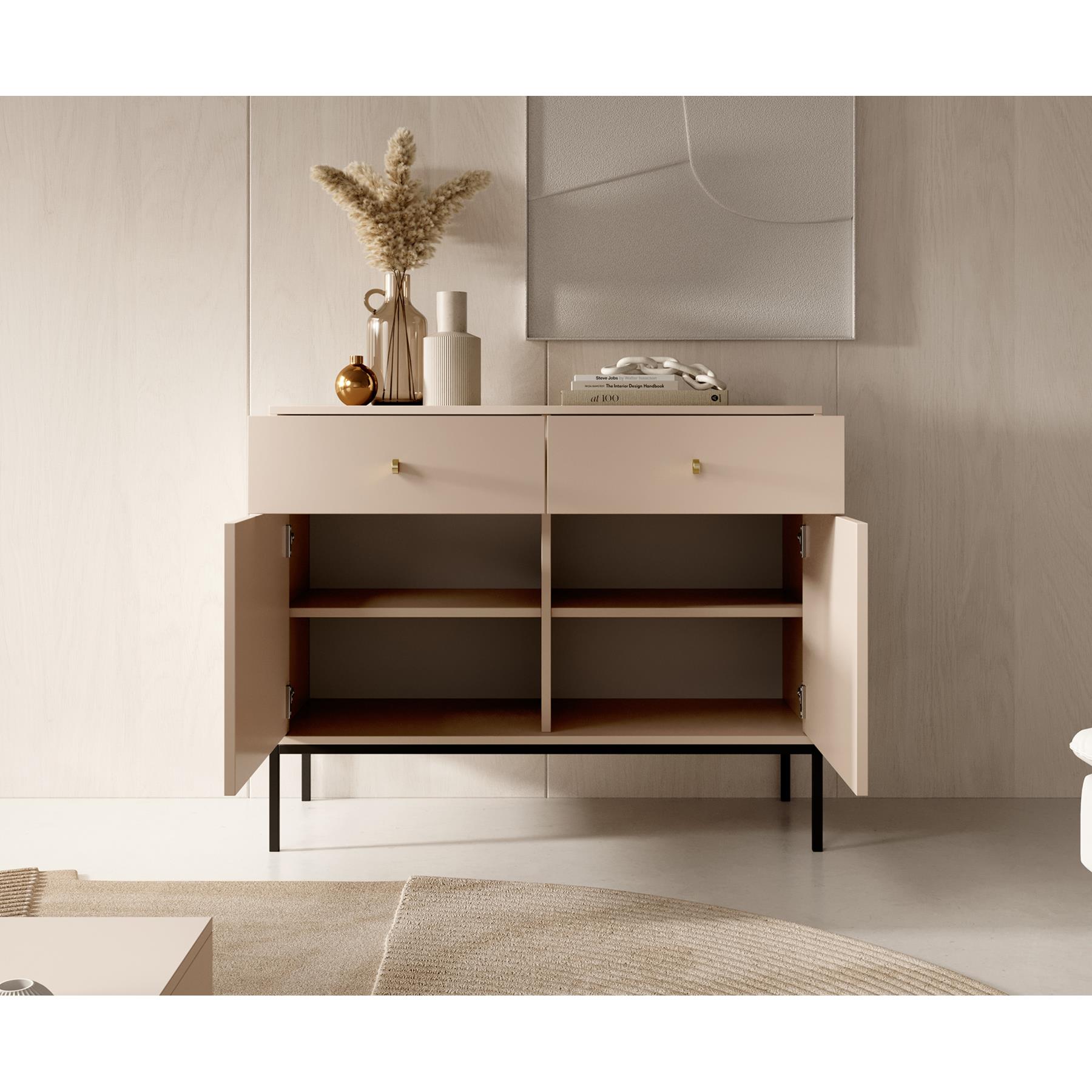 Meubella Dressoir Moreno - Beige - 104 cm