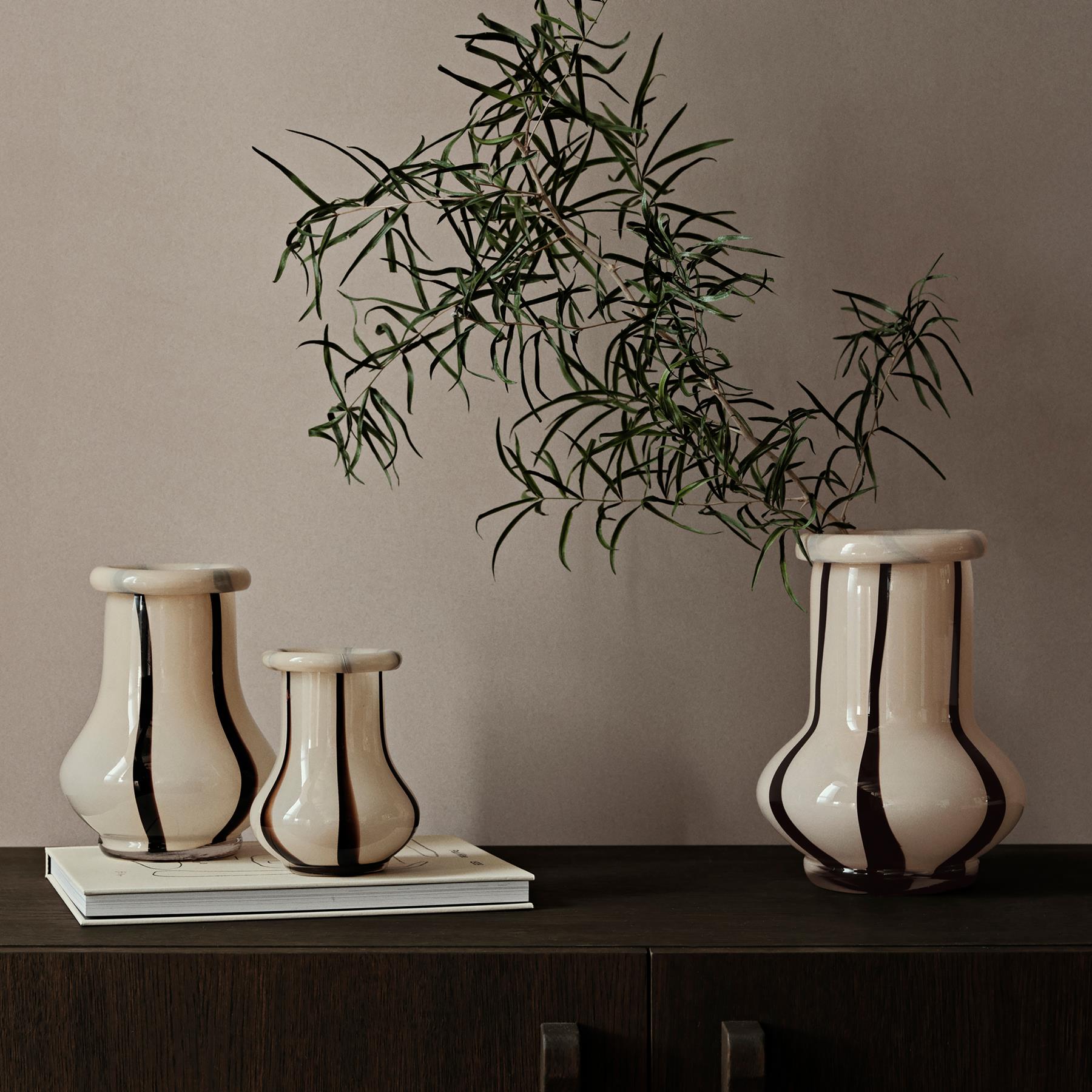 ferm LIVING Riban Vaas Cream - H 19 cm