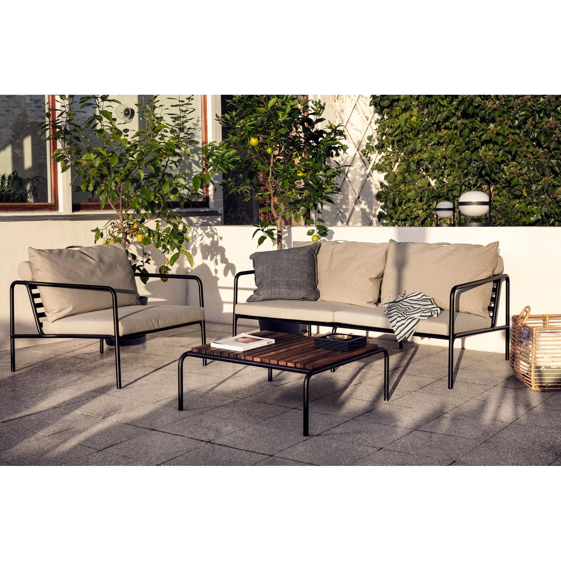 Houe Avon salontafel thermo ash frame wit
