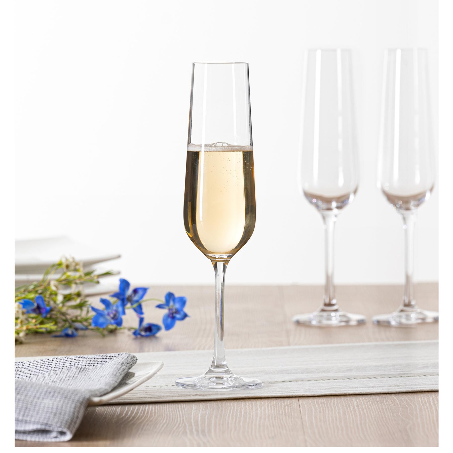 Secret de Gourmet Champagneglazen set Lena - doosje 6x stuks - 20 CL