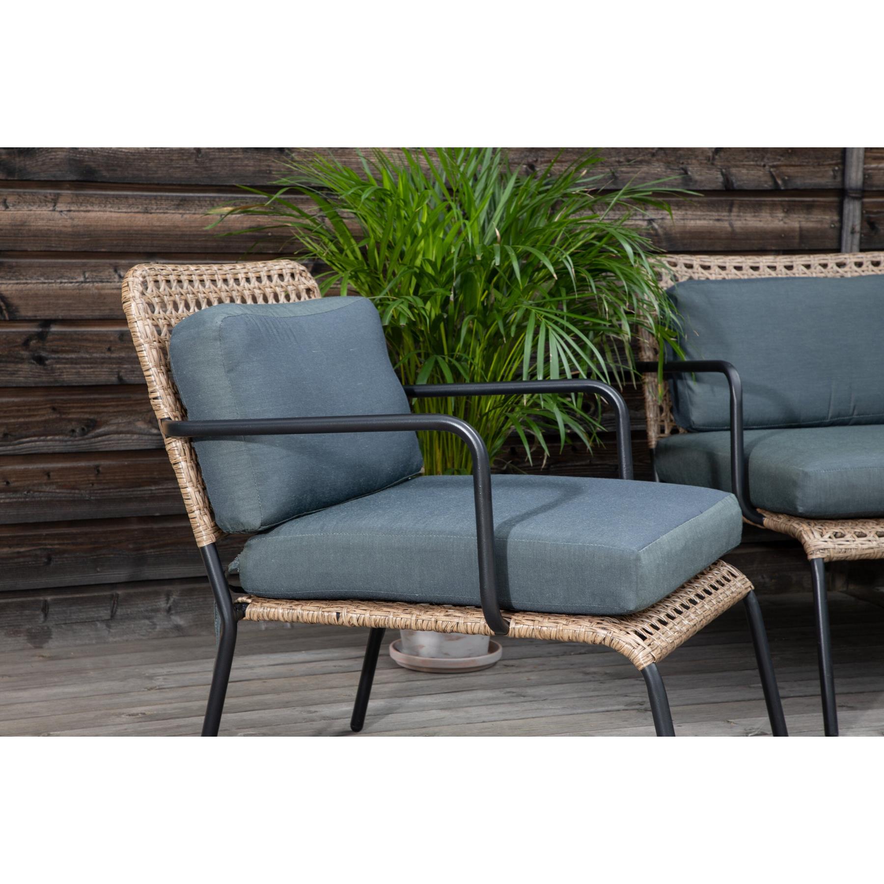 Rebellenclub Clove Loungeset - Naturel Rattan