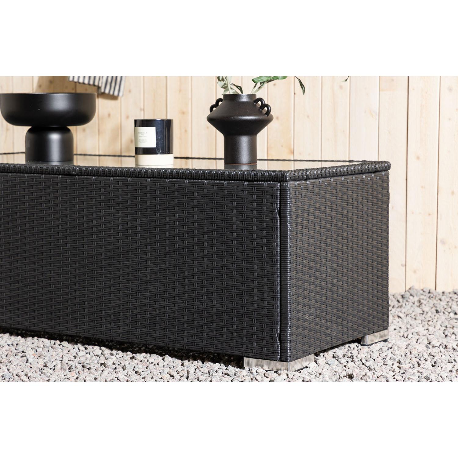 Rebellenclub Haven Buiten Salontafel - 120 x 50cm - Zwart