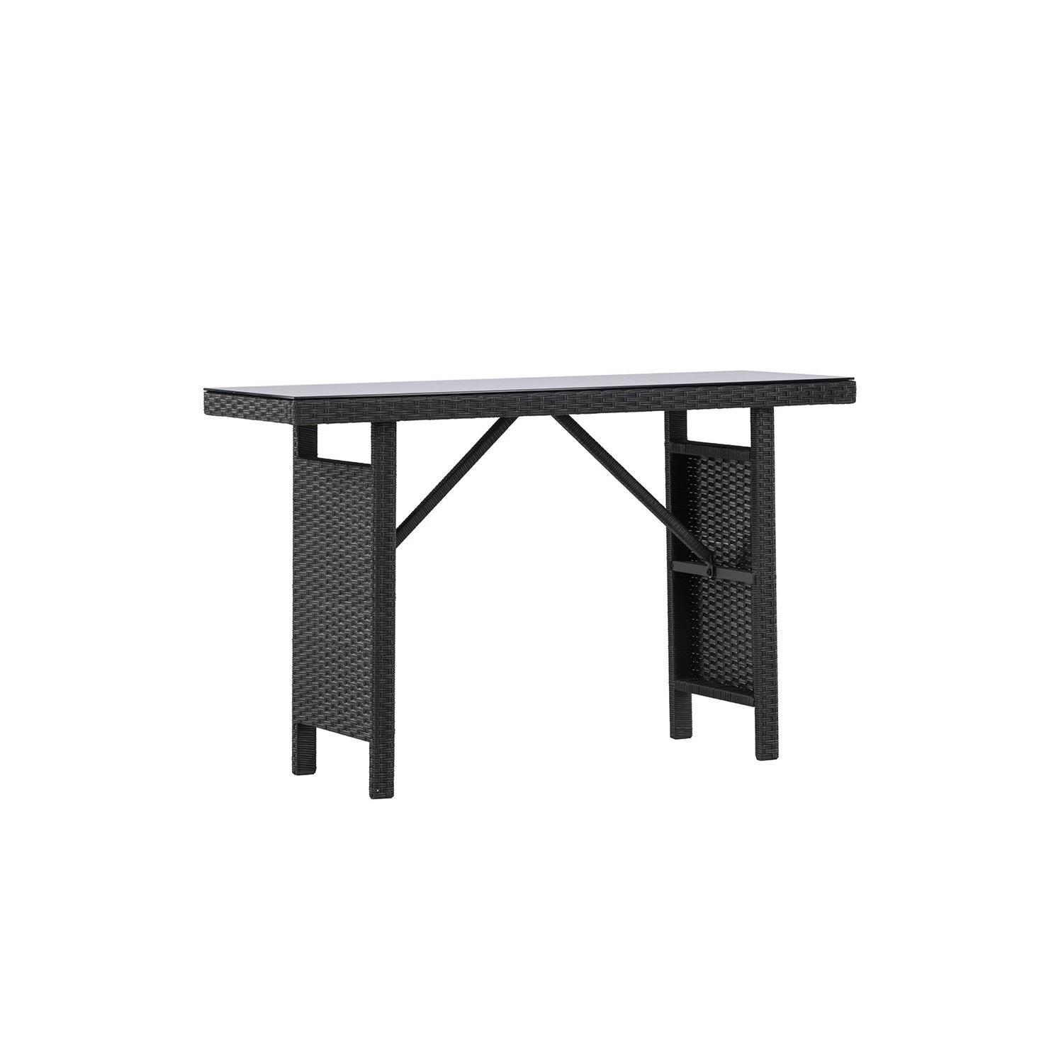 Rebellenclub Brisko Buiten Bijzettafel - 120 x 40cm - Zwart