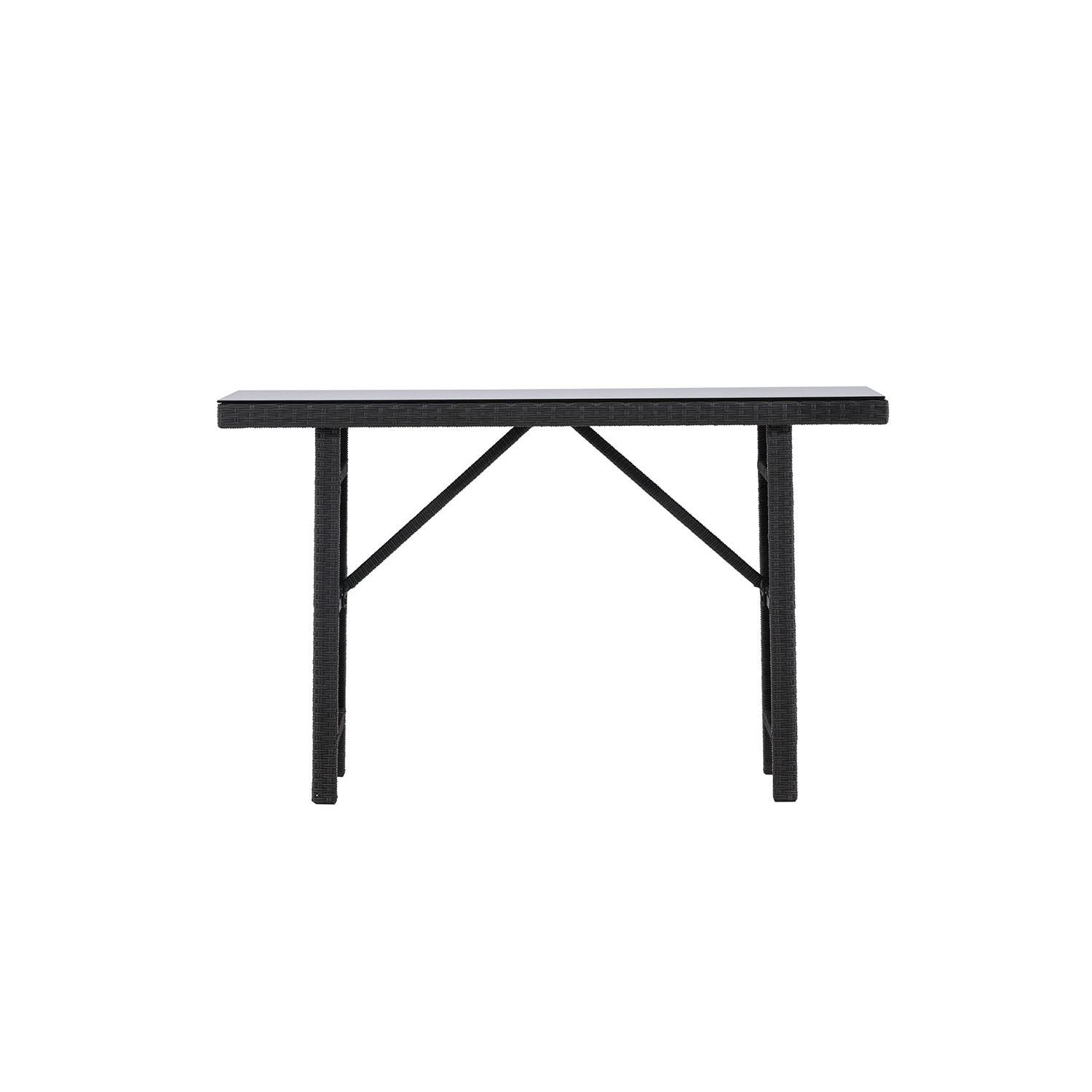 Rebellenclub Brisko Buiten Bijzettafel - 120 x 40cm - Zwart