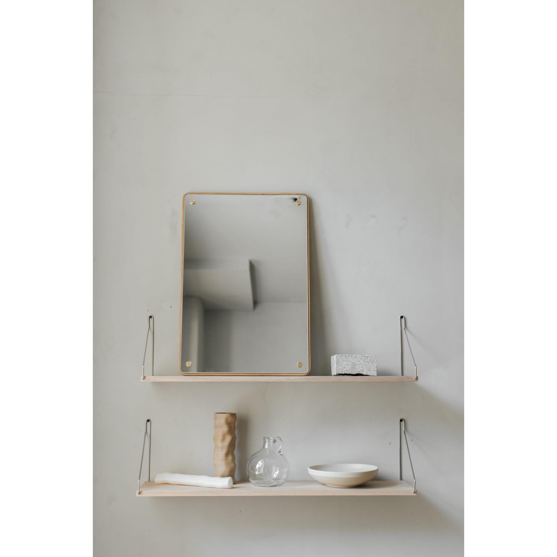 Frama Shelf wandplank 80x20 naturel|zwart