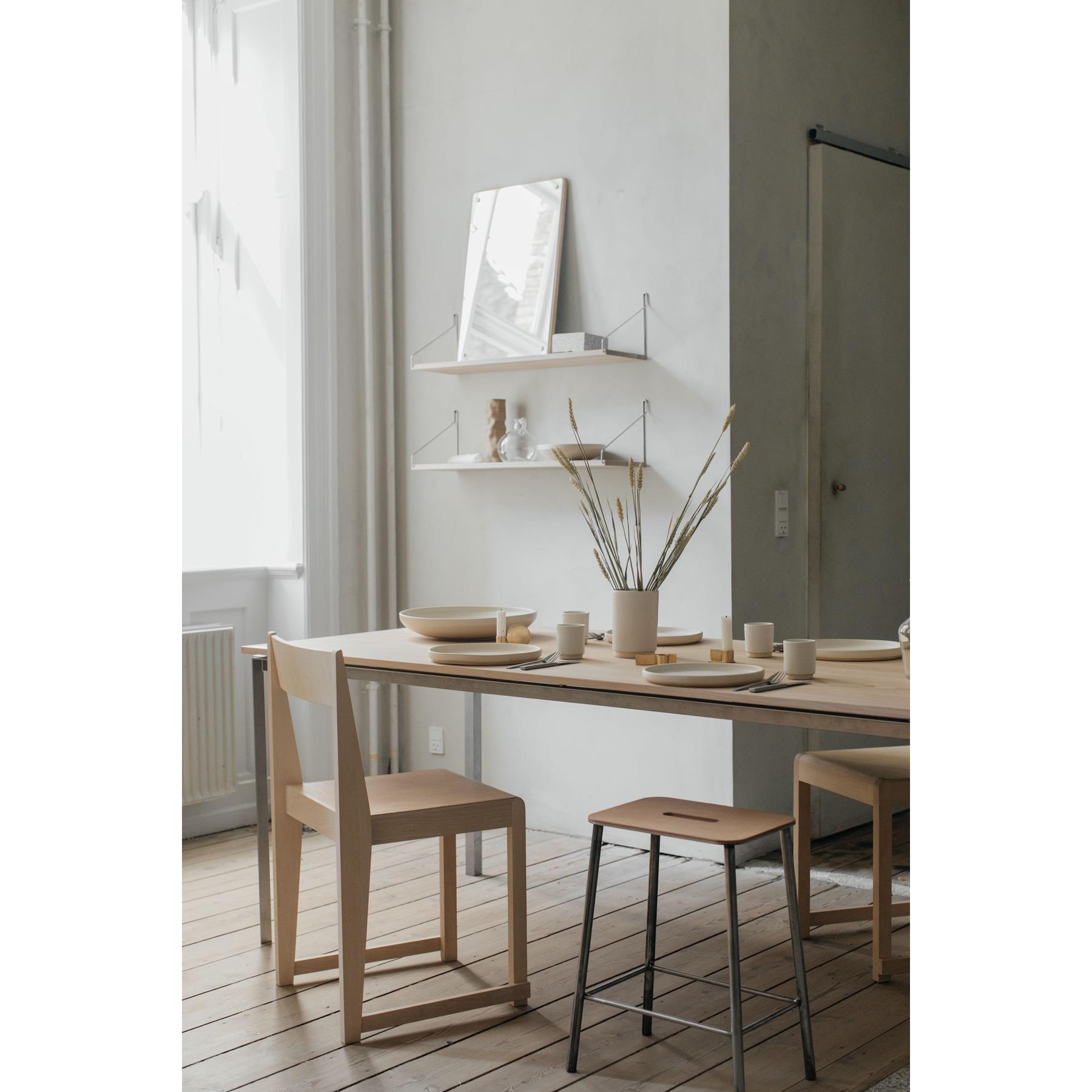 Frama Shelf wandplank 80x20 naturel|zwart
