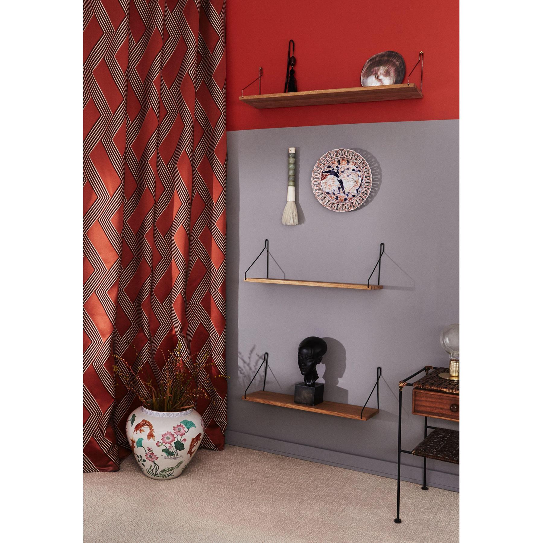 Frama Shelf wandplank 60x20 wit geolied|messing