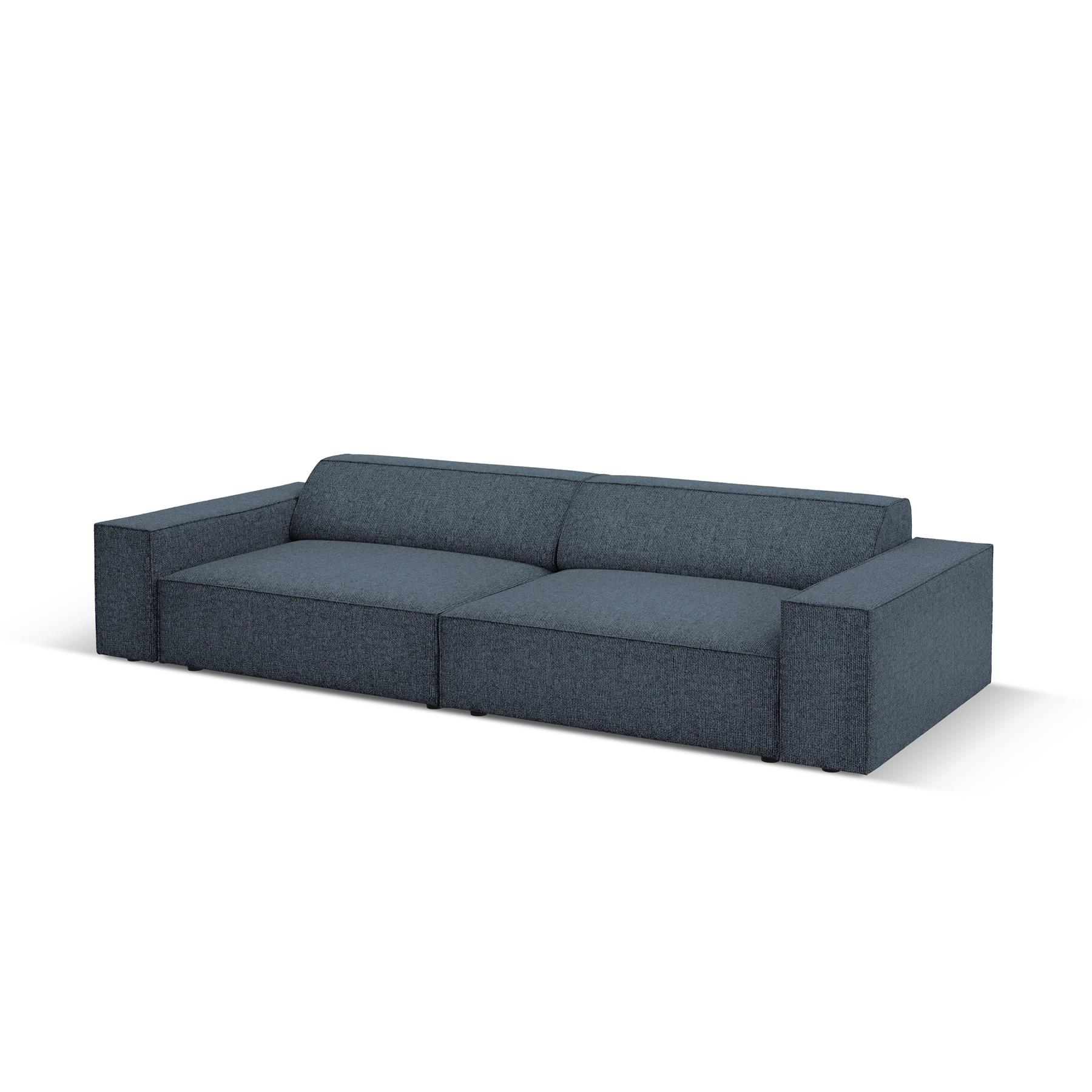 Micadoni Jodie 4-zitsbank - Chenille - Donkerblauw
