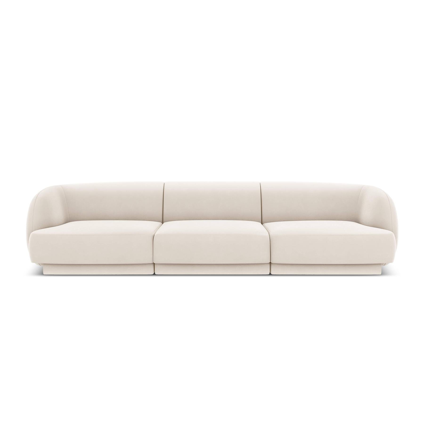 Micadoni Miley 3-zitsbank - Velvet - Crème
