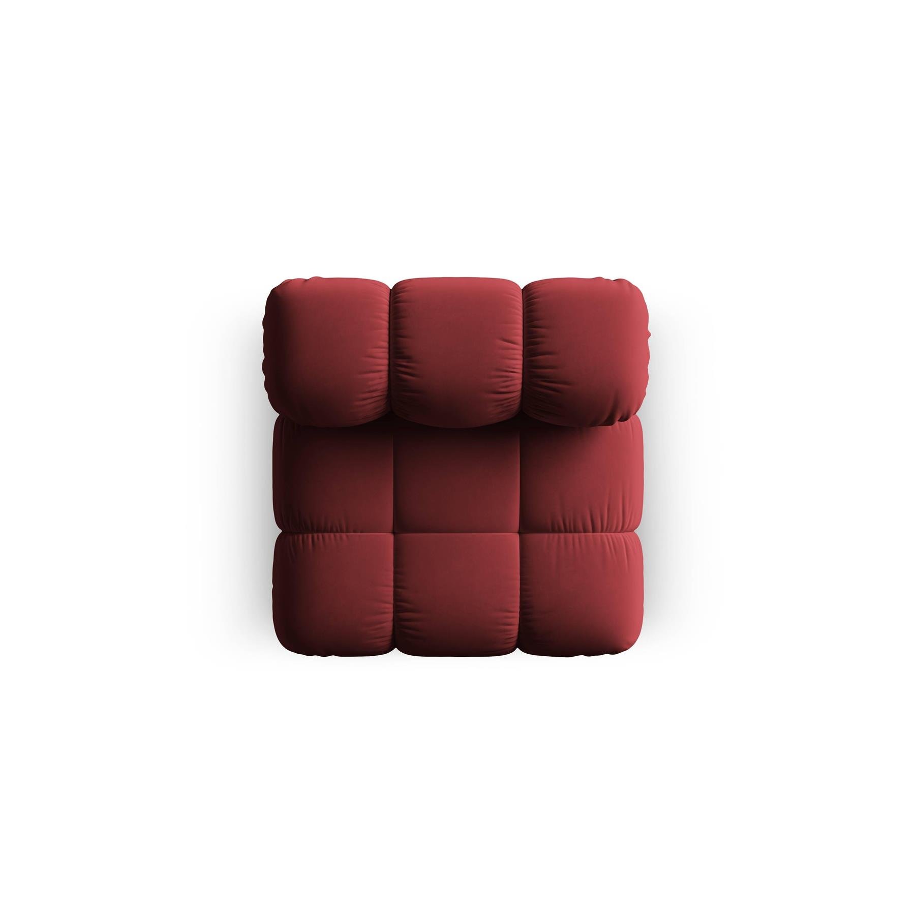 Milo Casa Tropea Modulair Bank Element - Middenstuk - Bordeauxrood