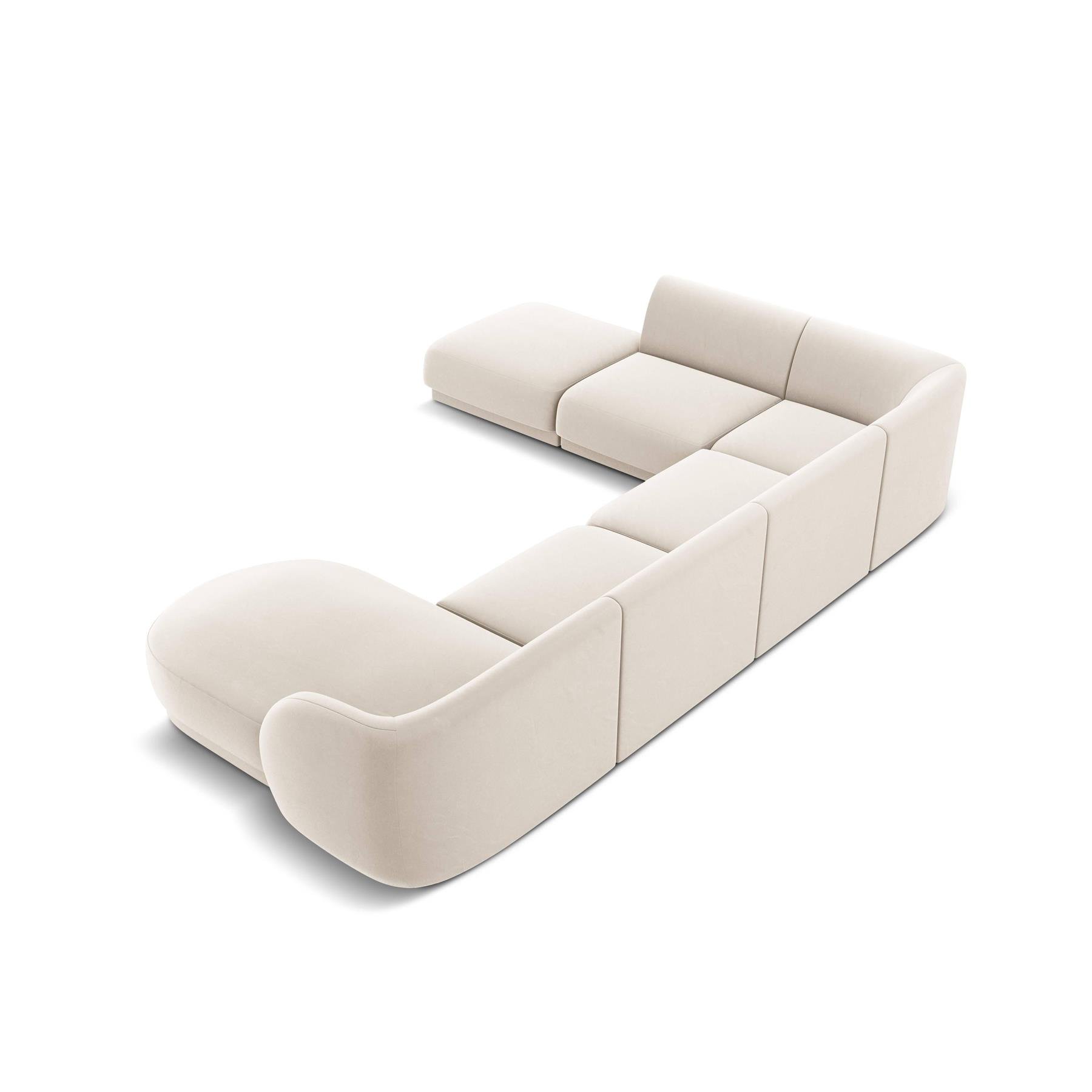 Micadoni Miley U-bank Hoek Links - Velvet - Crème