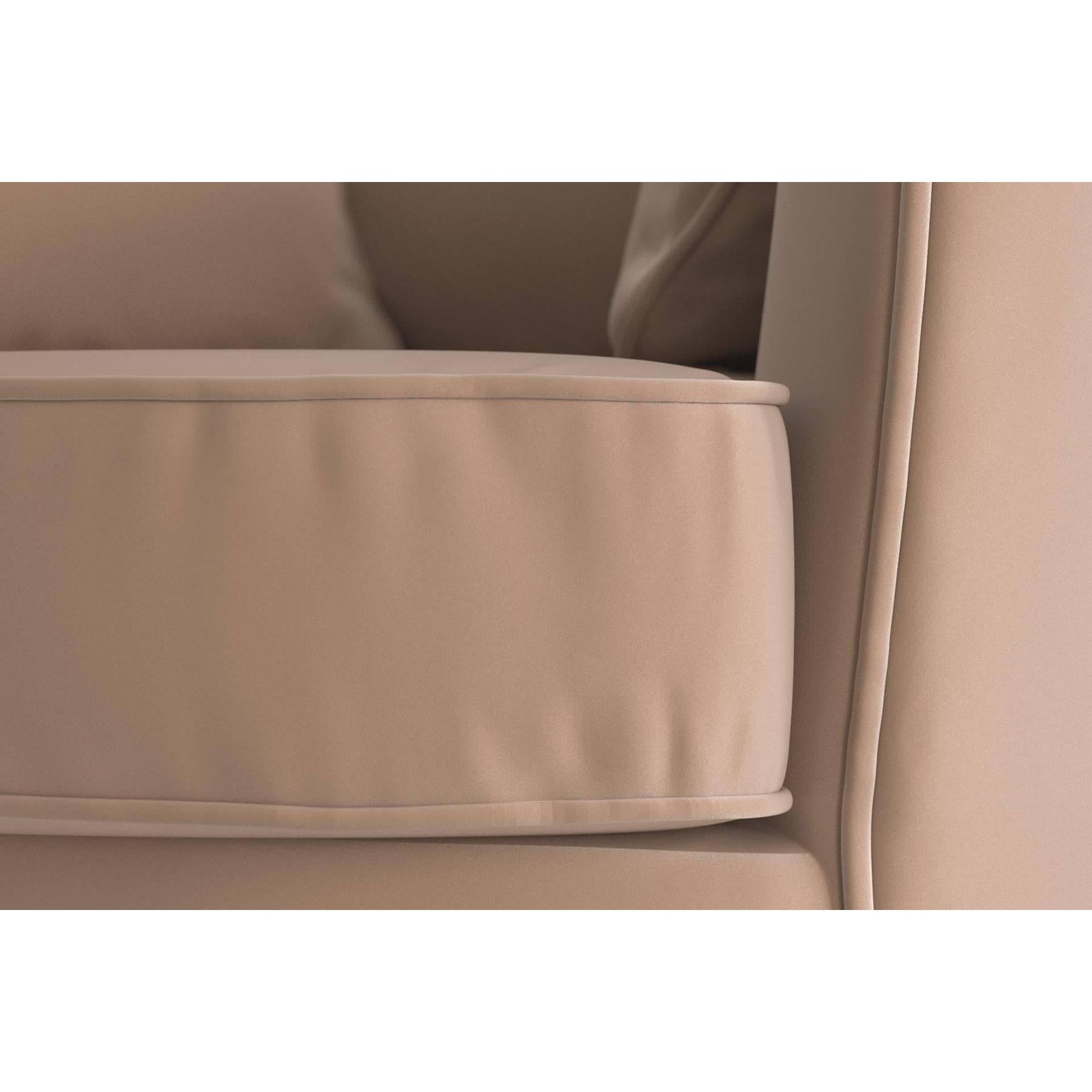 NADUVI Collection Vendôme Draaibare Fauteuil - Velvet - Lichtbruin