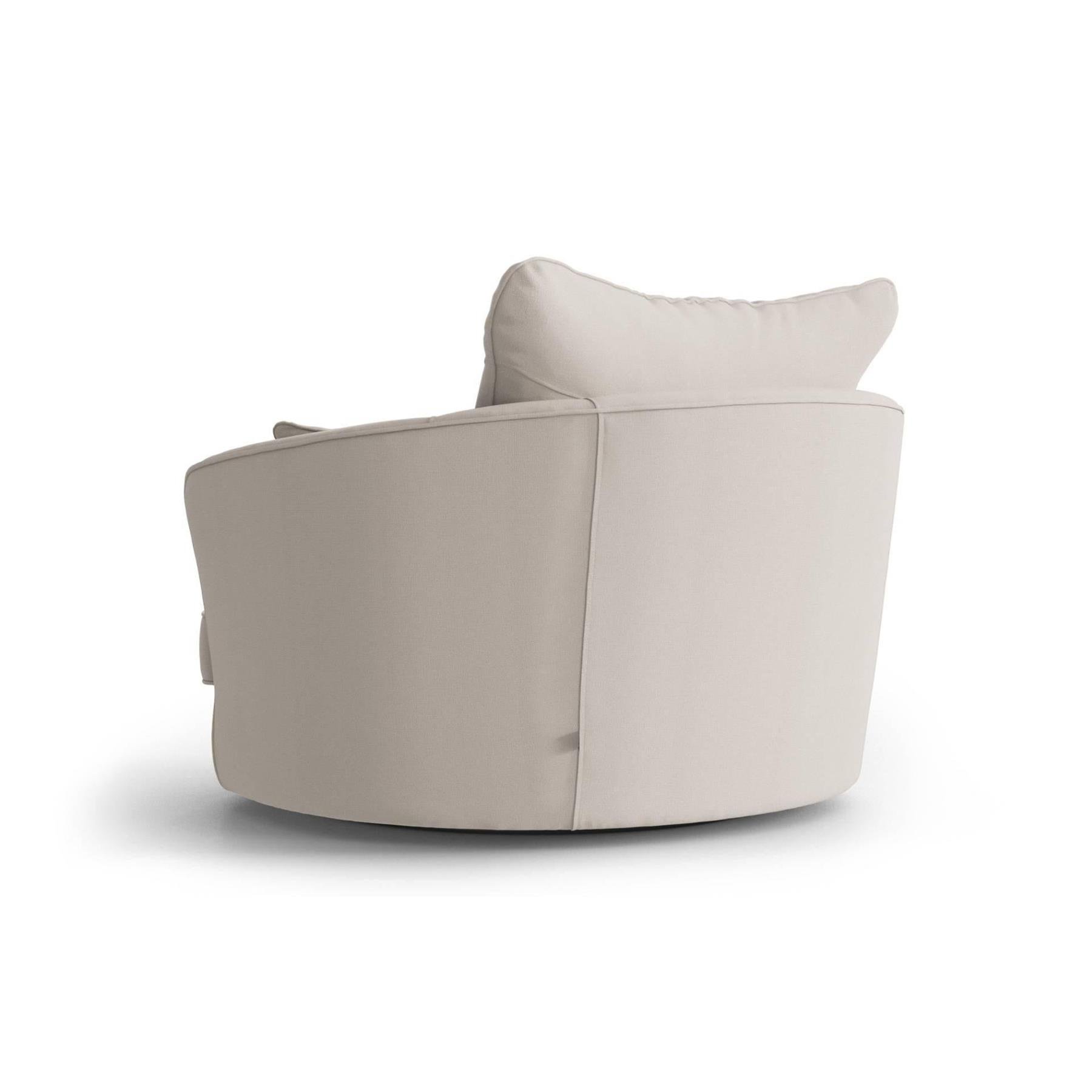 NADUVI Collection Vendôme Draaibare Fauteuil - Linnen - Crème