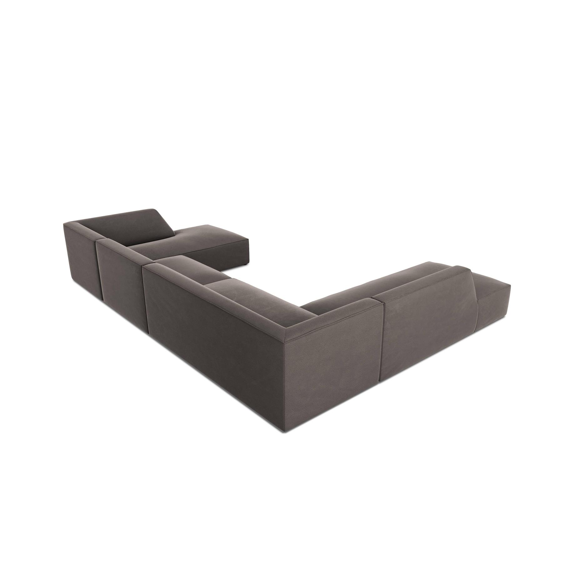 Windsor & Co Sao U-bank - Hoek Links - Velvet - Donkergrijs