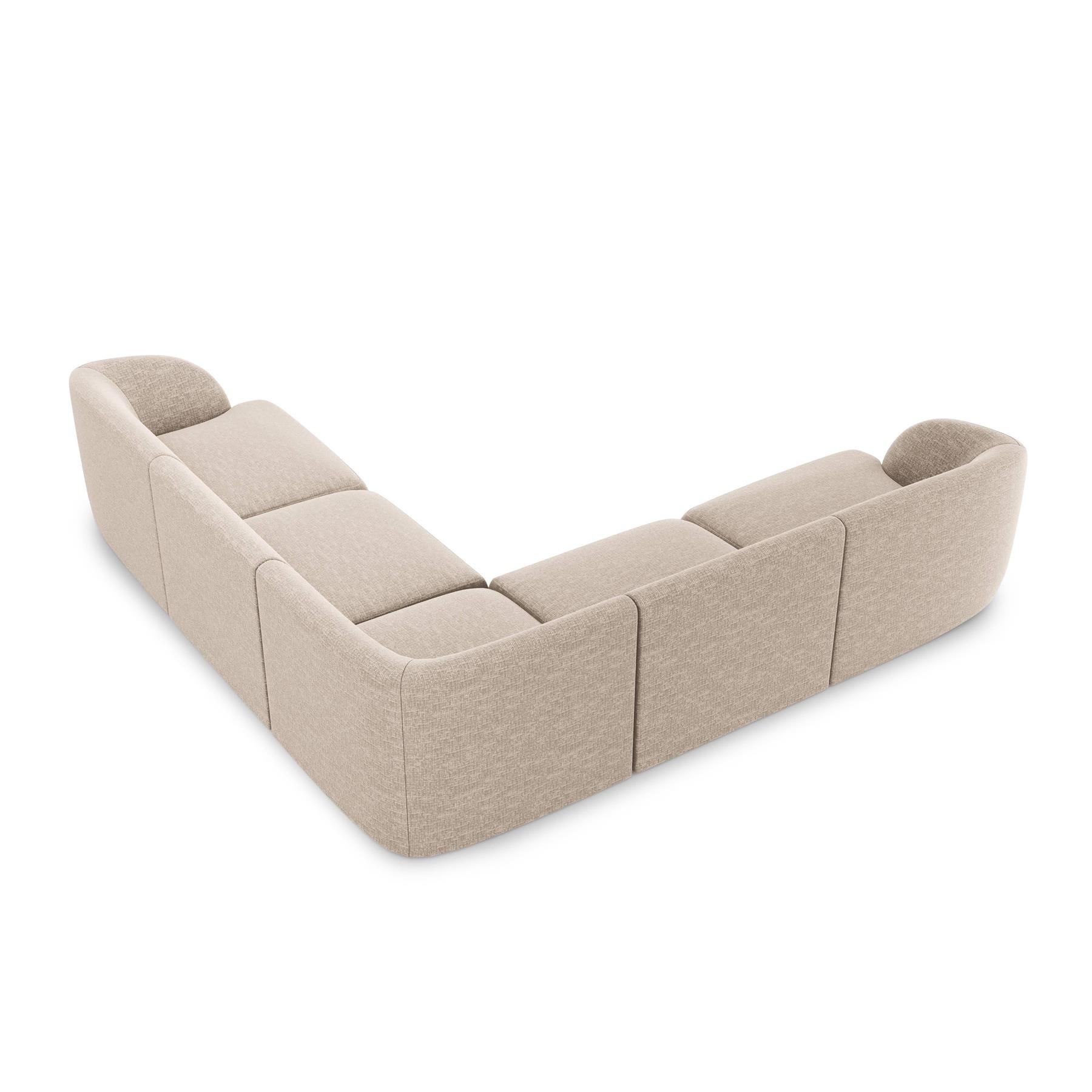 Micadoni Miley Hoekbank - Chenille - Kiezelgrijs