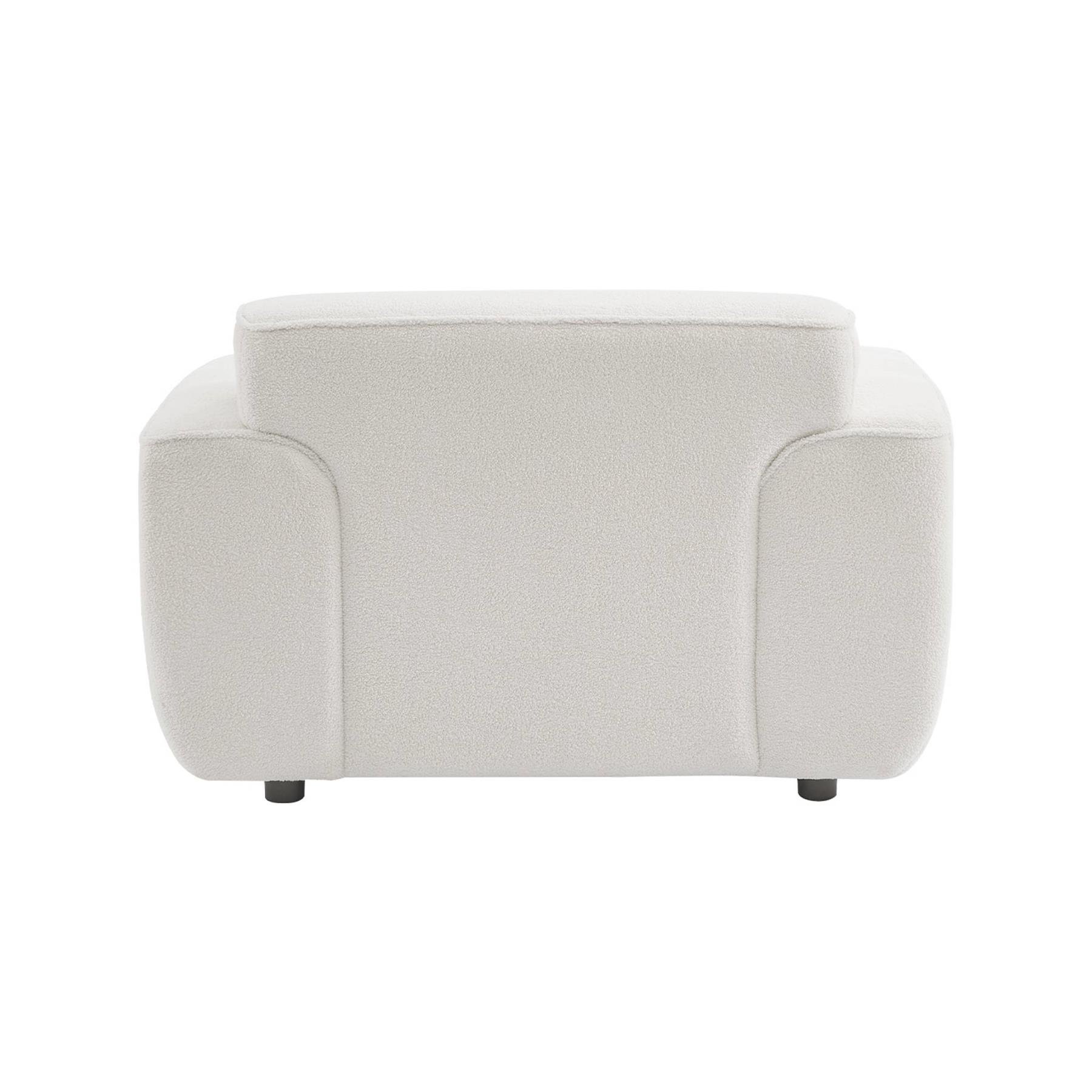 sweeek - 1-zits fauteuil in boucléstof
