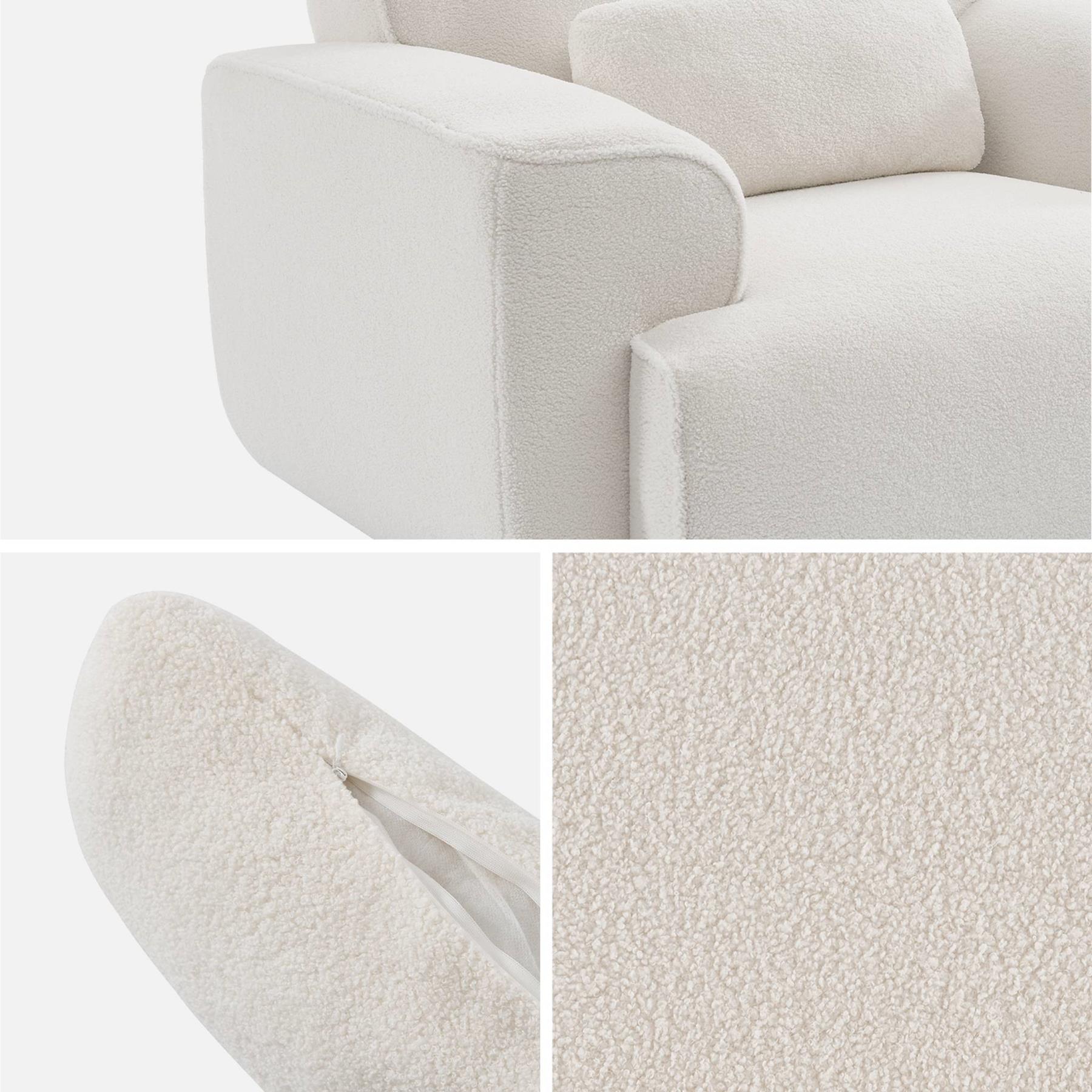 sweeek - 1-zits fauteuil in boucléstof