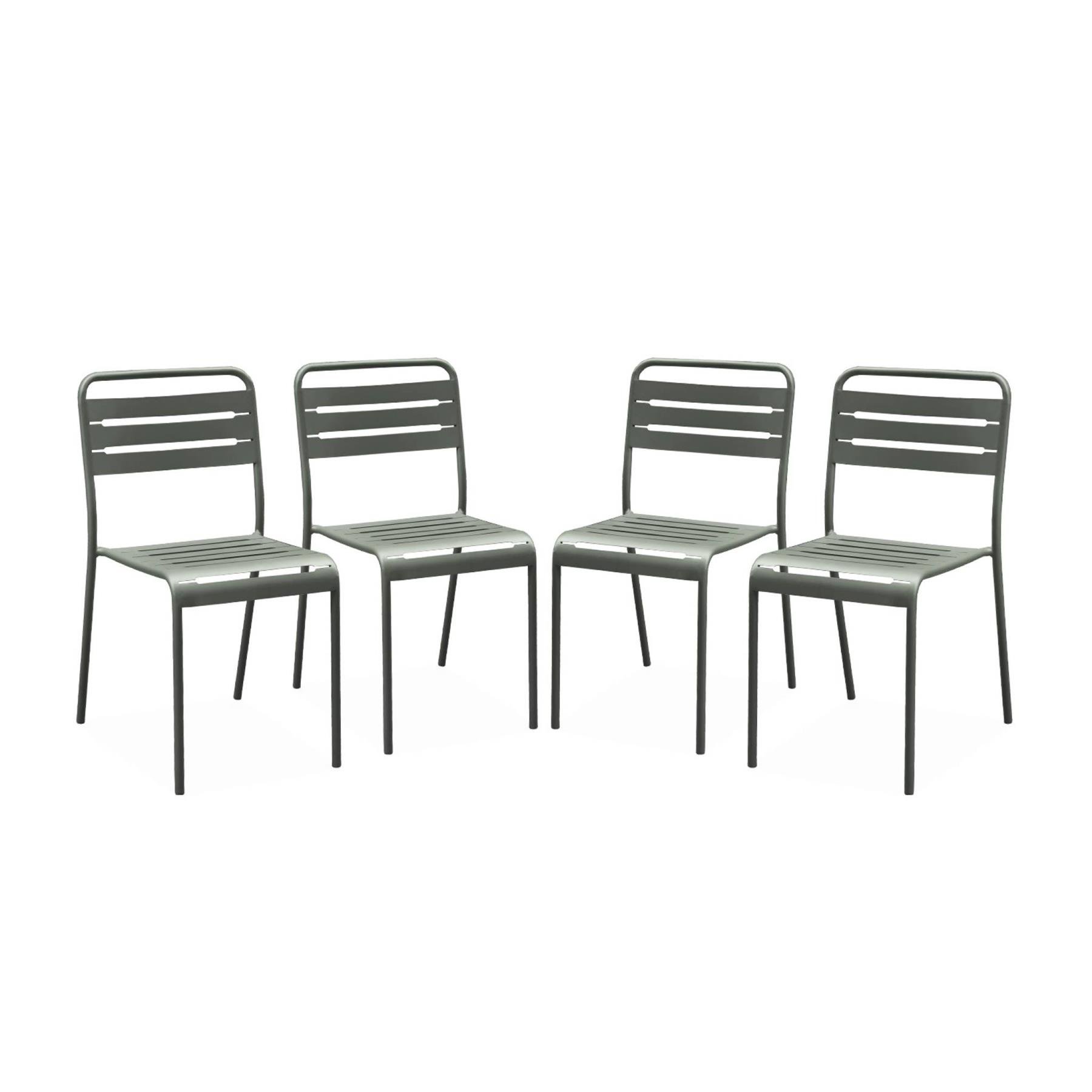 sweeek - Stalen tuinstoel (set van 4)