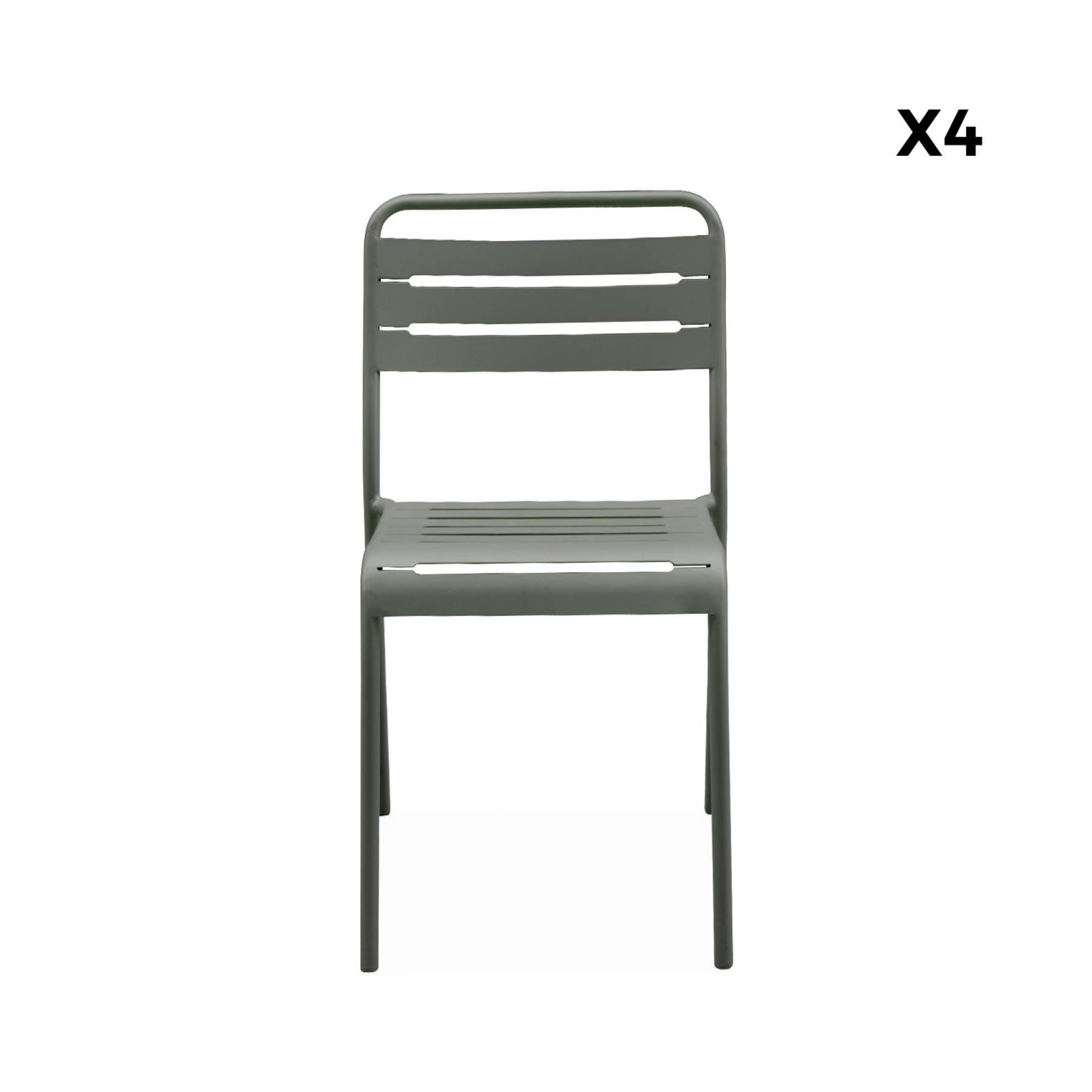 sweeek - Stalen tuinstoel (set van 4)