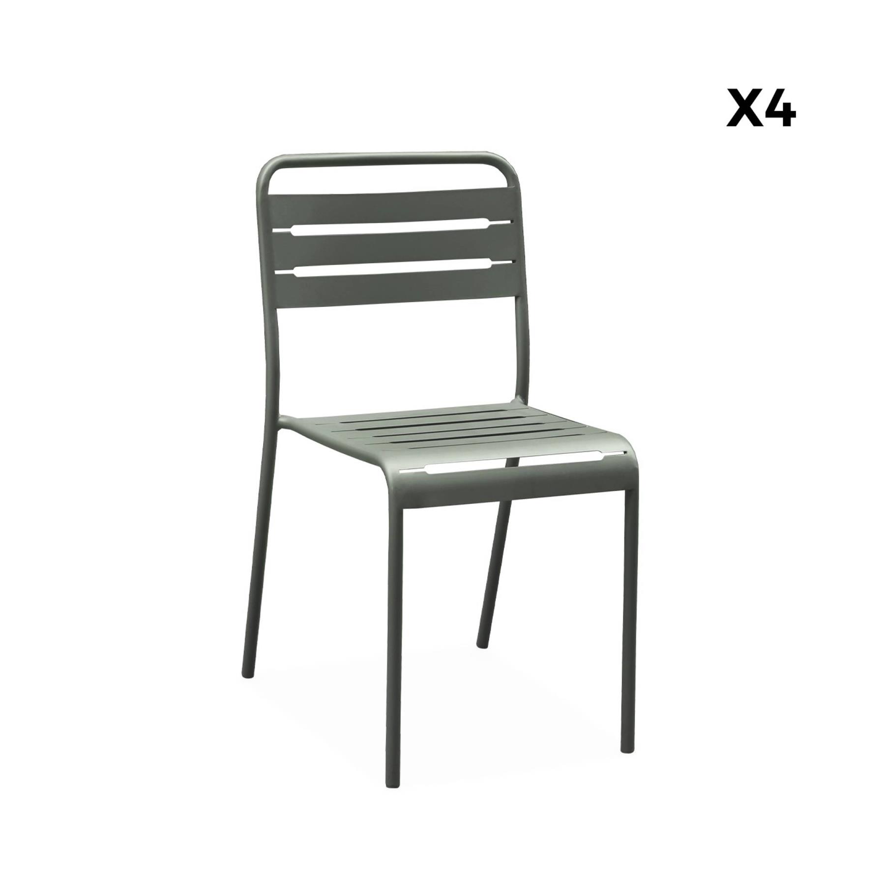 sweeek - Stalen tuinstoel (set van 4)