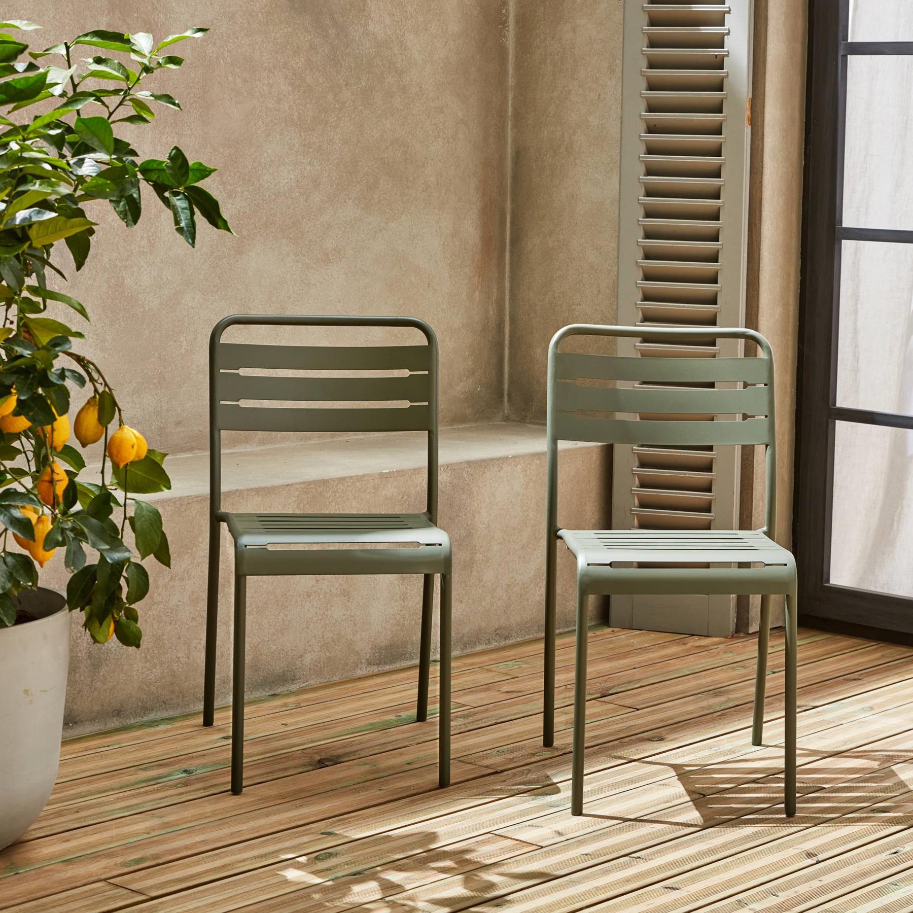 sweeek - Stalen tuinstoel (set van 2)