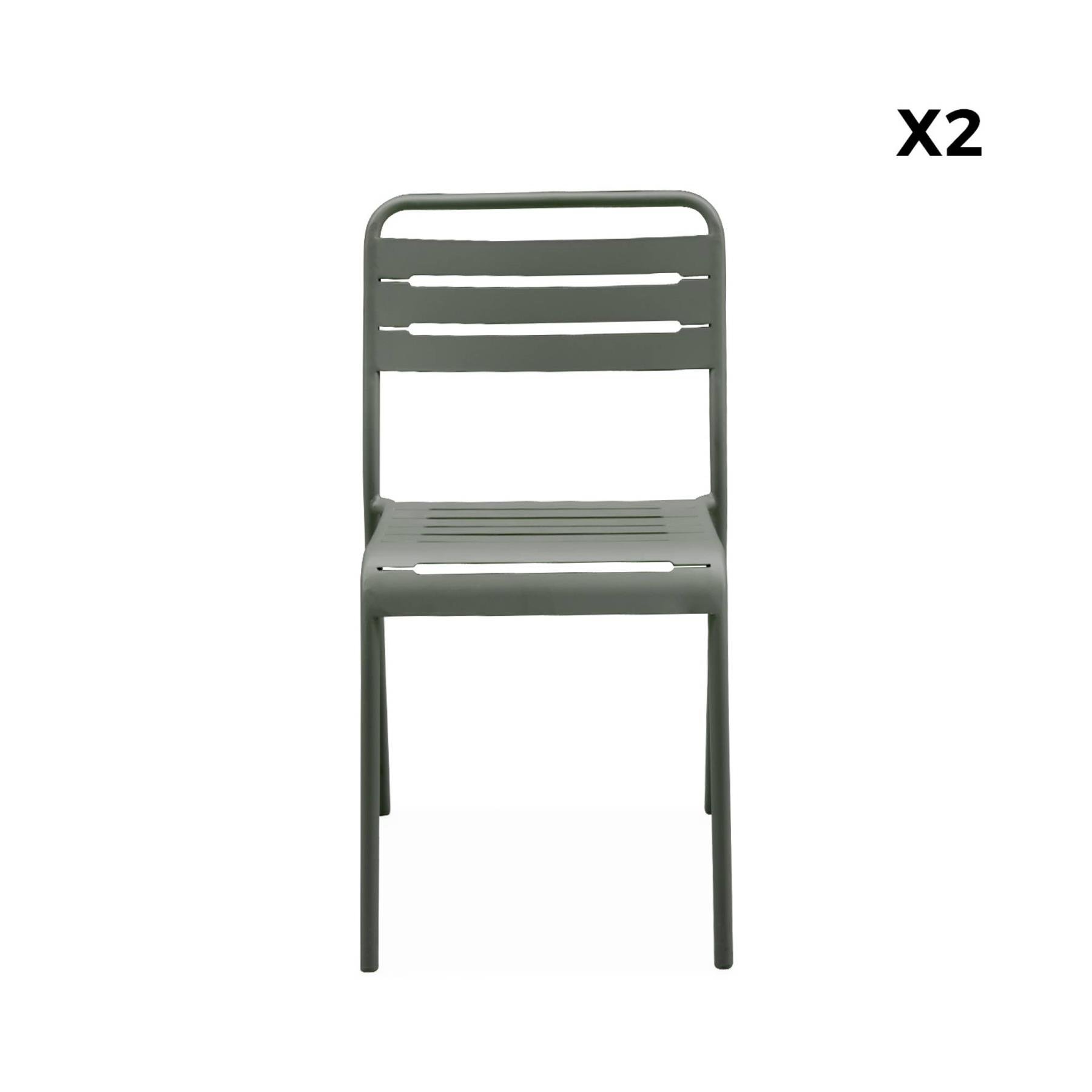 sweeek - Stalen tuinstoel (set van 2)