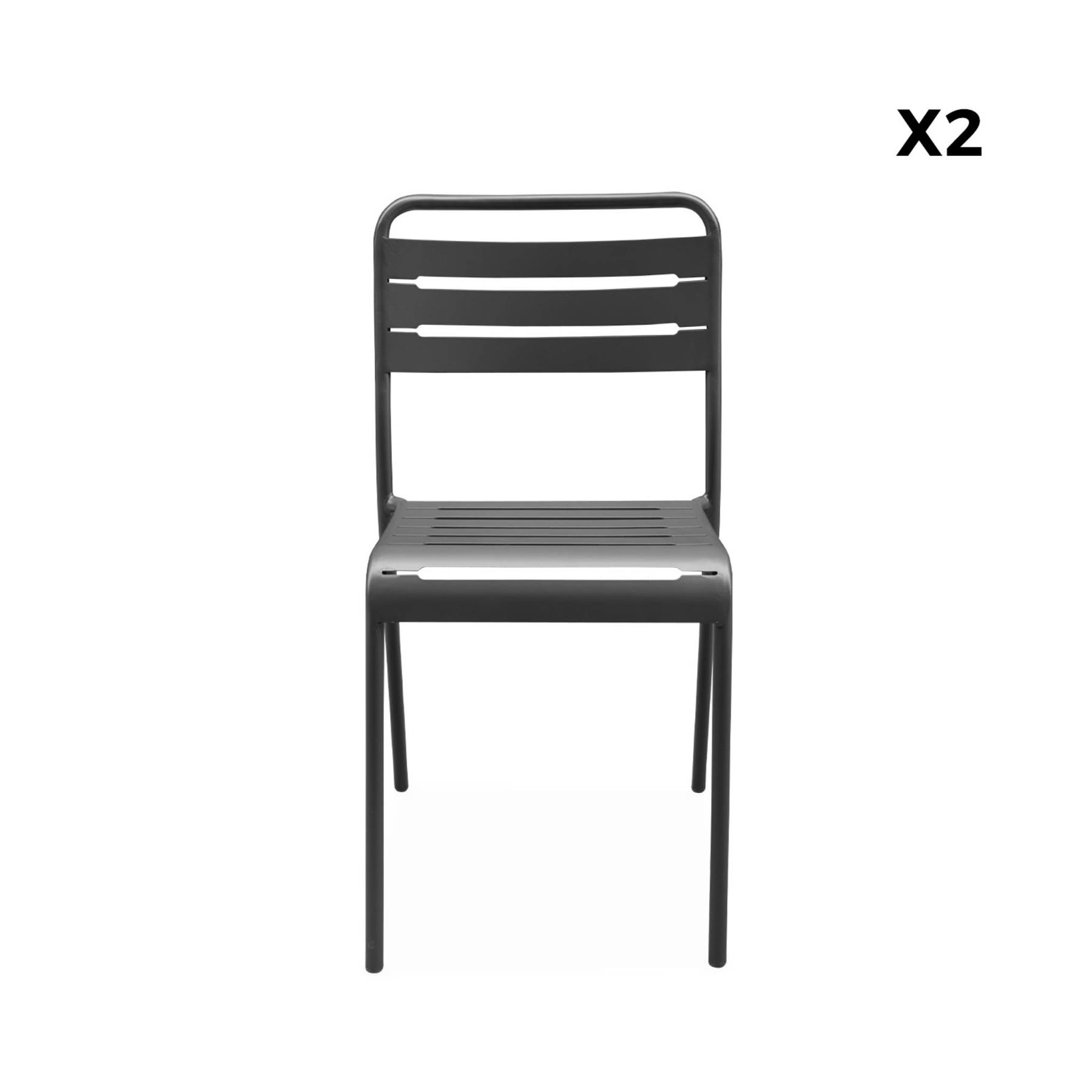 sweeek - Stalen tuinstoel (set van 2)
