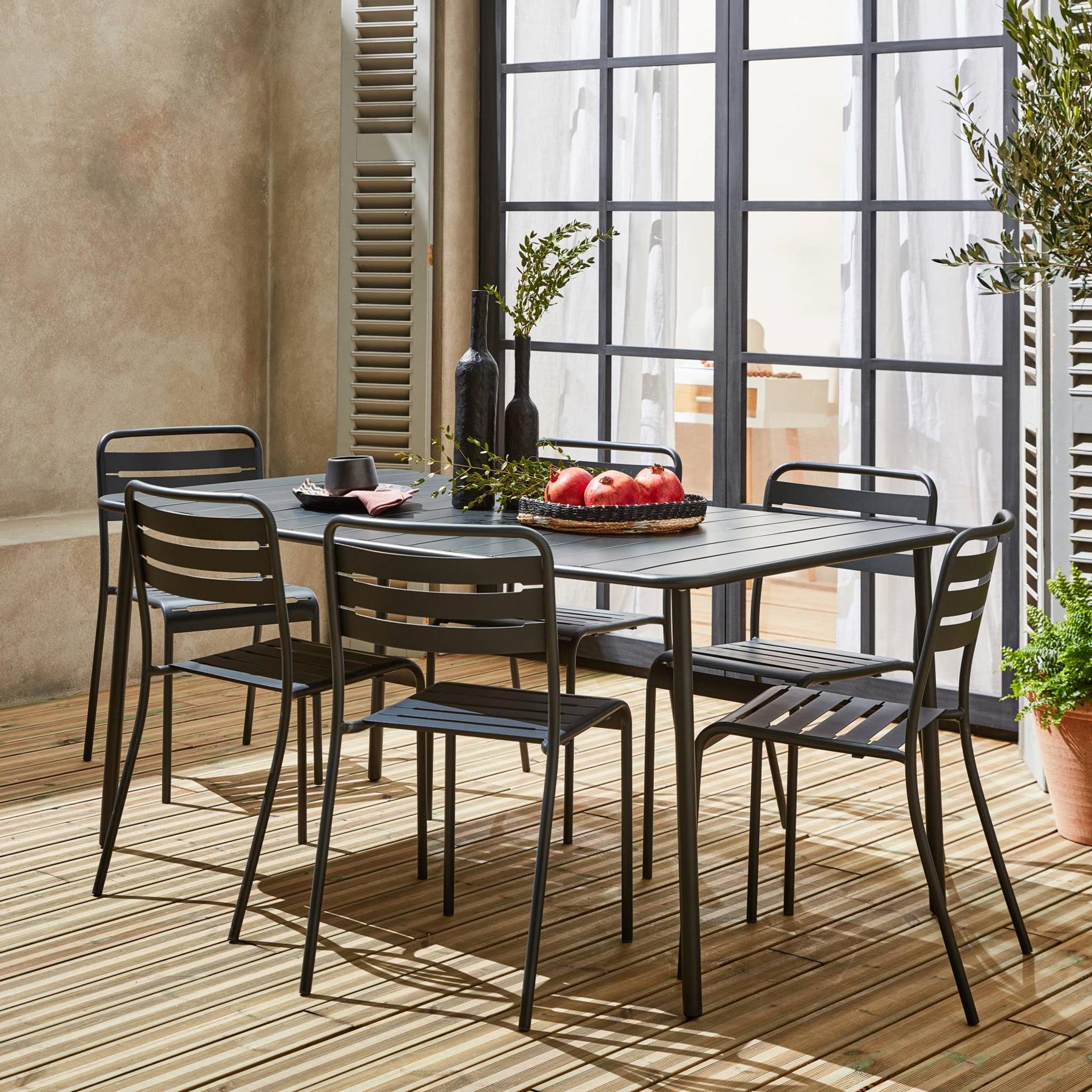 sweeek - Tuinset met 6 stoelen