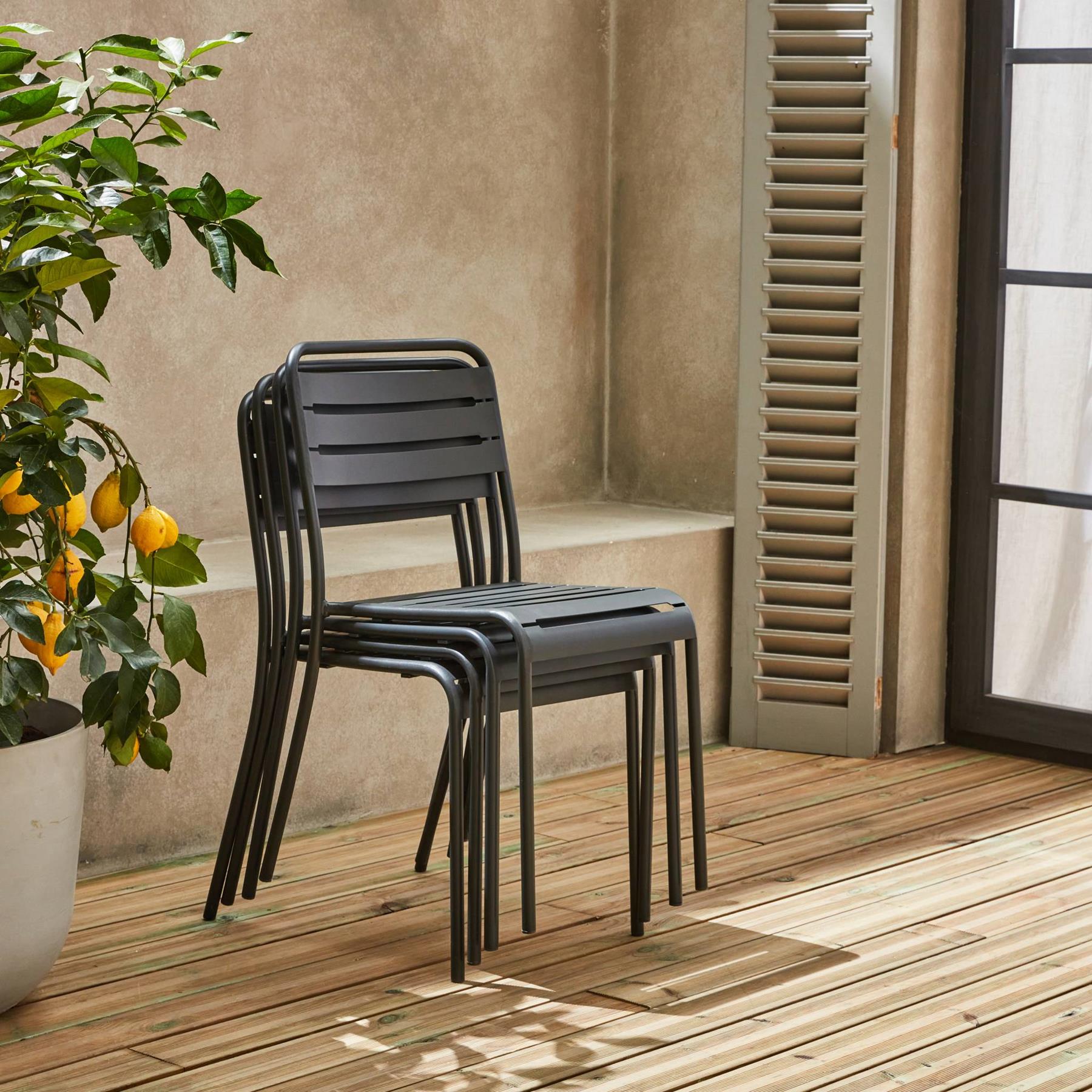 sweeek - Tuinset met 6 stoelen
