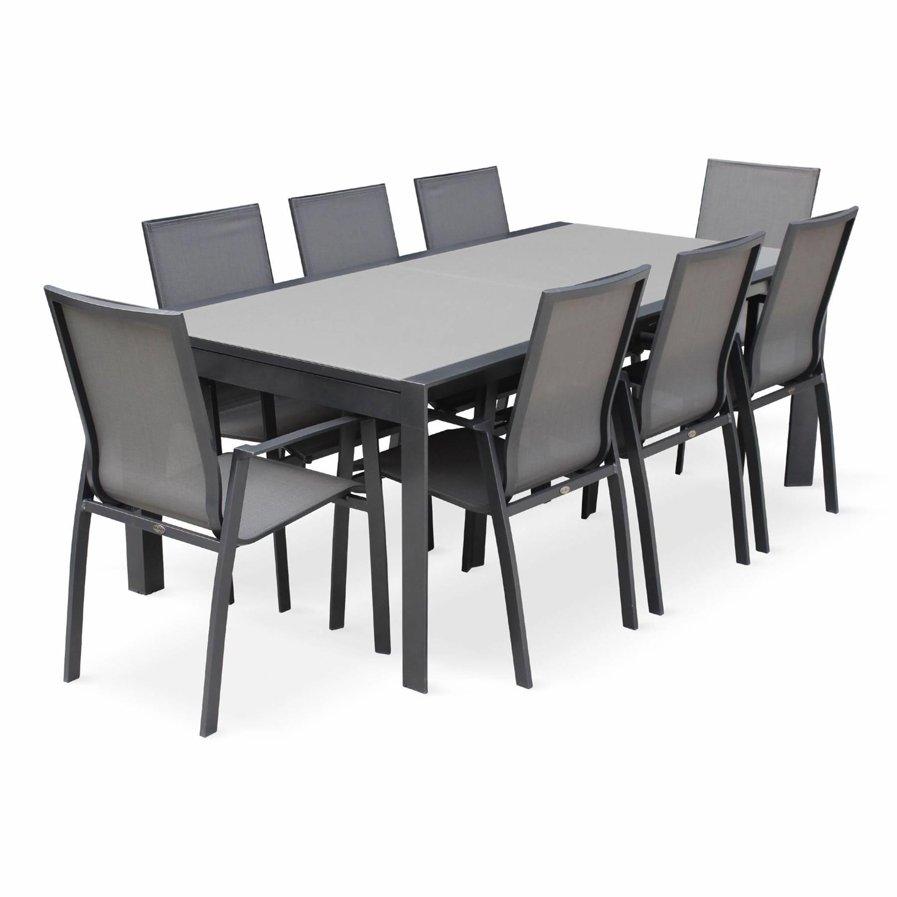 sweeek - Uitschuifbare aluminium tuinset