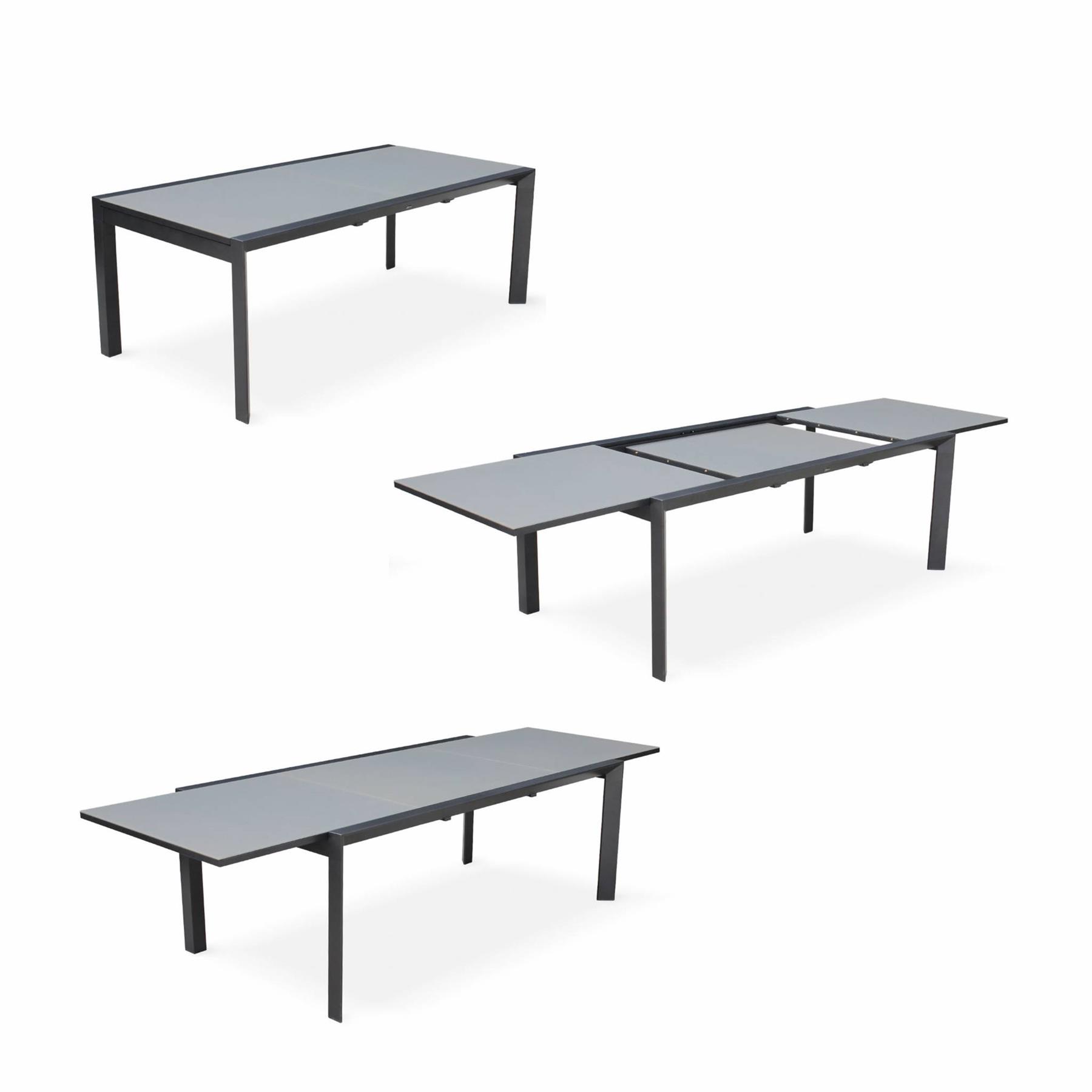 sweeek - Uitschuifbare aluminium tuinset