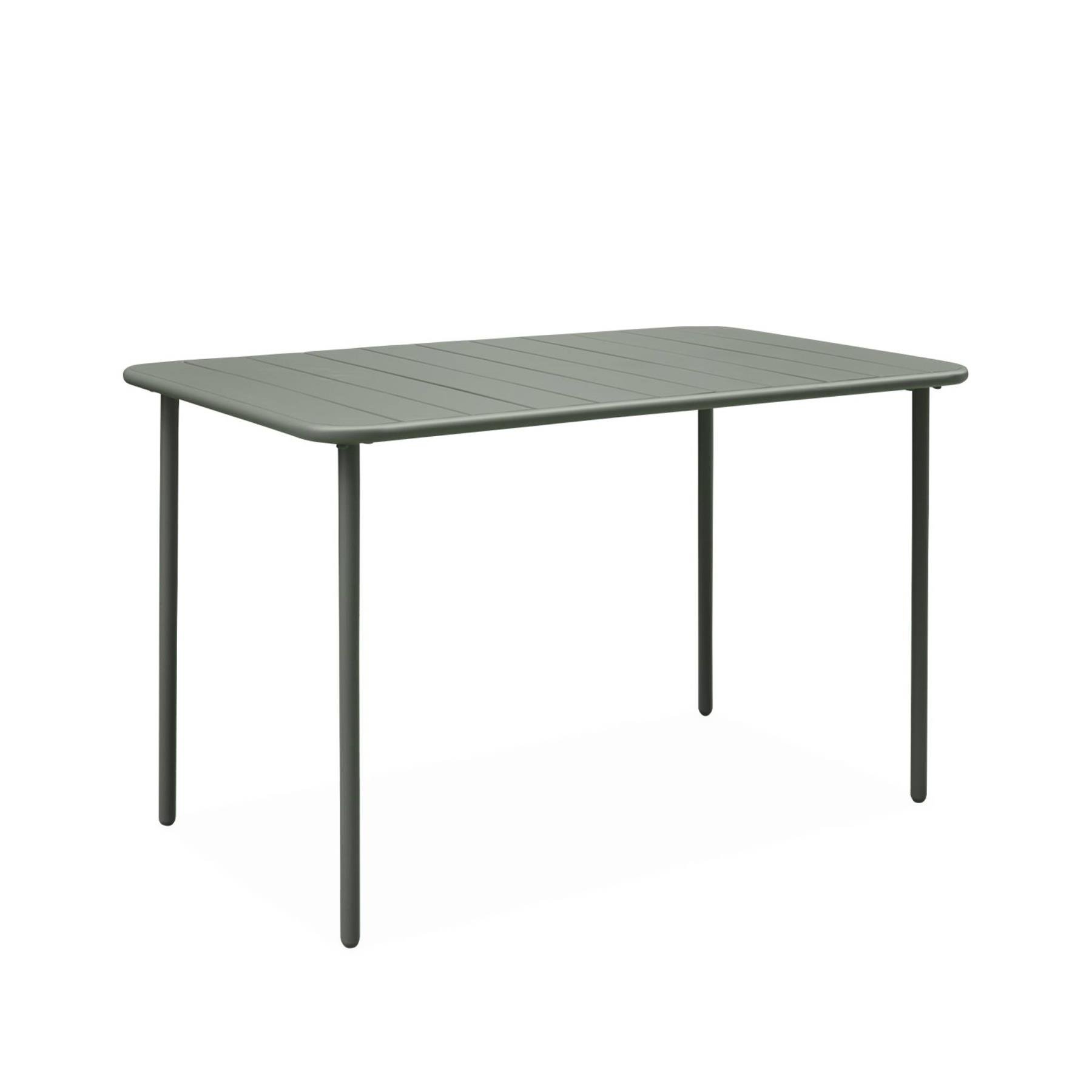 sweeek - Metalen tuintafel, 4 stoelen