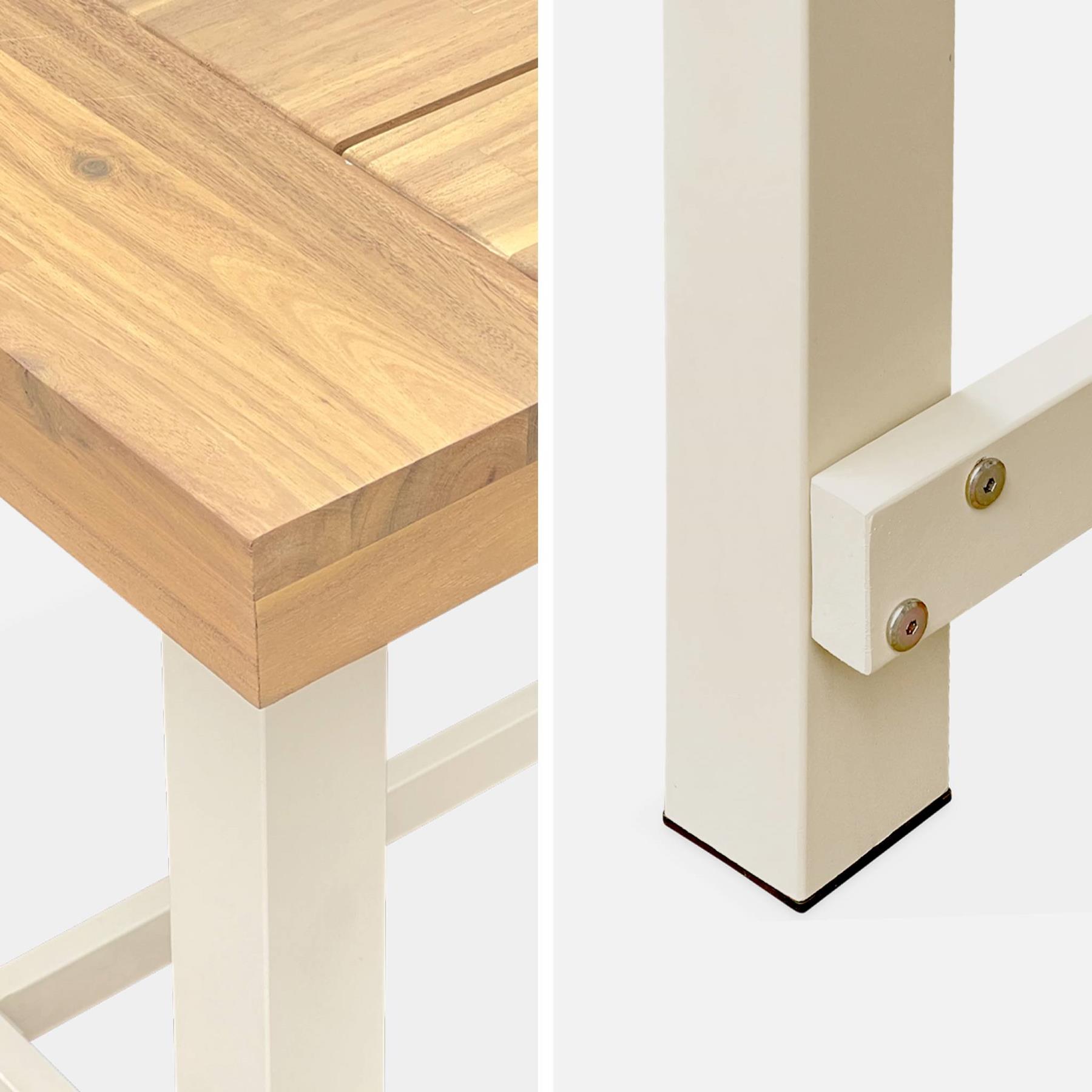 sweeek - Tafel van hout en metaal, 190cm, 6-8 zitplaatsen