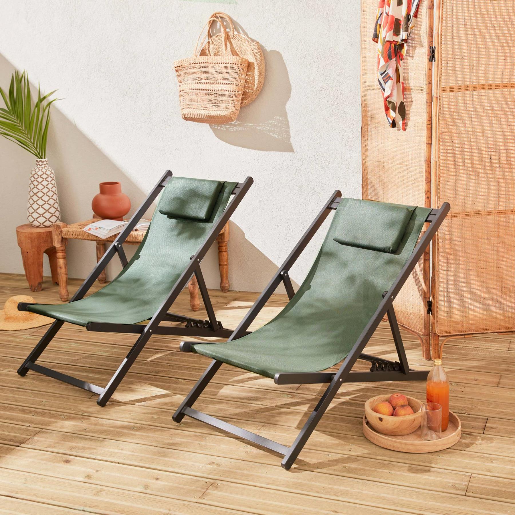sweeek - Set van 2 aluminium strandstoelen