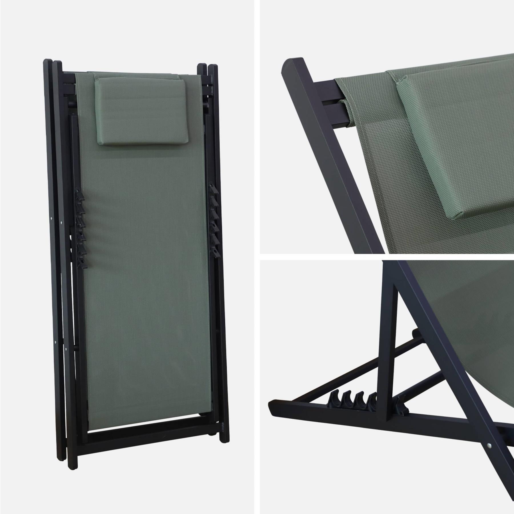 sweeek - Set van 2 aluminium strandstoelen