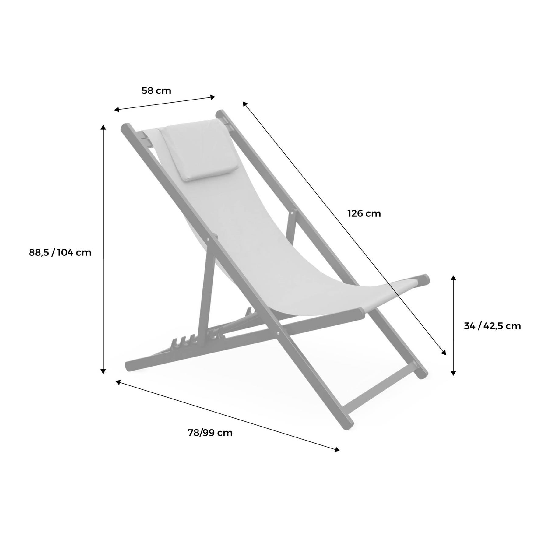 sweeek - Set van 2 aluminium strandstoelen