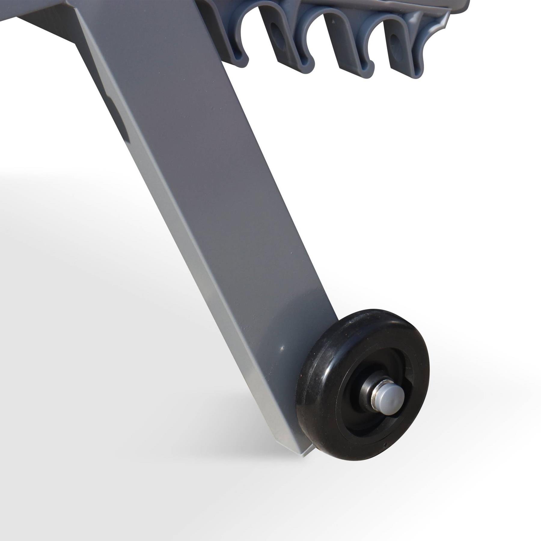 sweeek - Set verrijdbare aluminium ligbedden