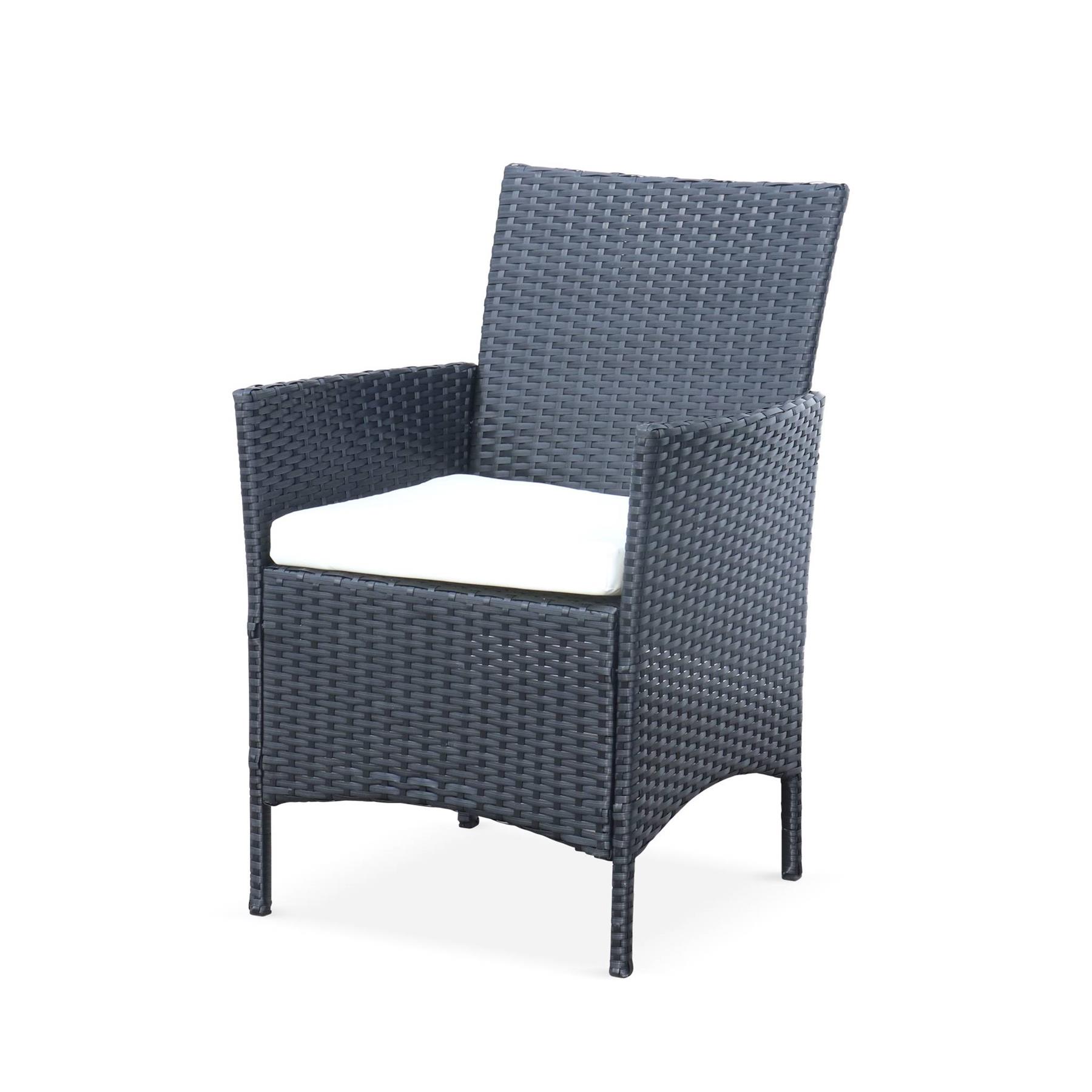 sweeek - Tuinmeubelset van wicker, 4-zits
