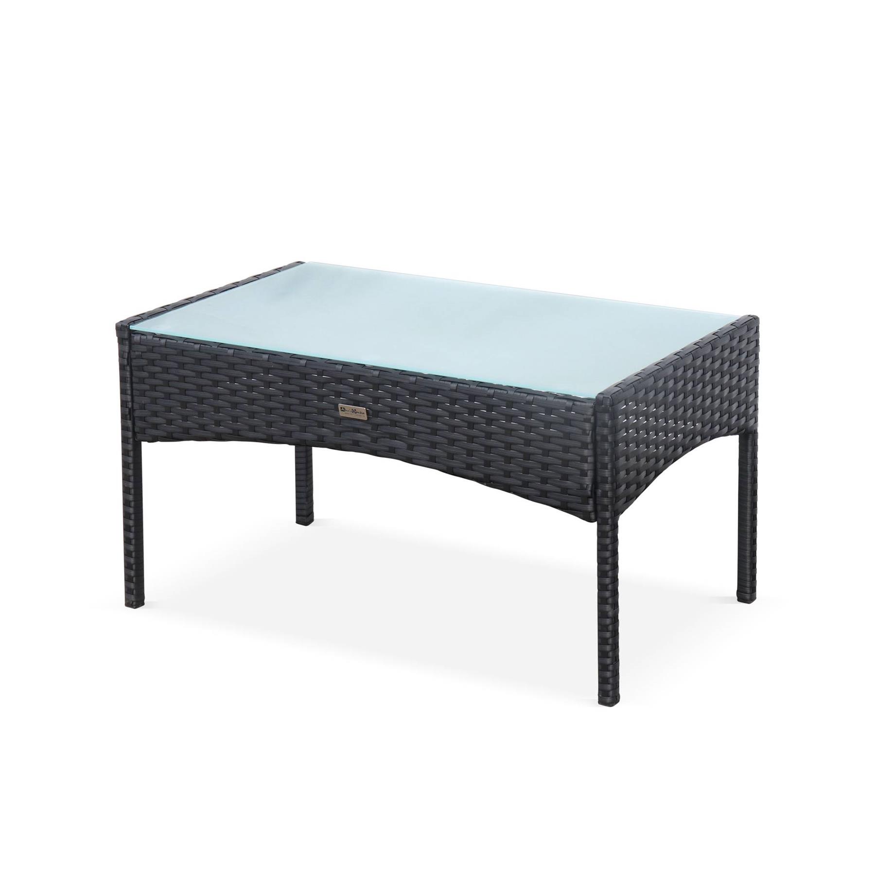sweeek - Tuinmeubelset van wicker, 4-zits