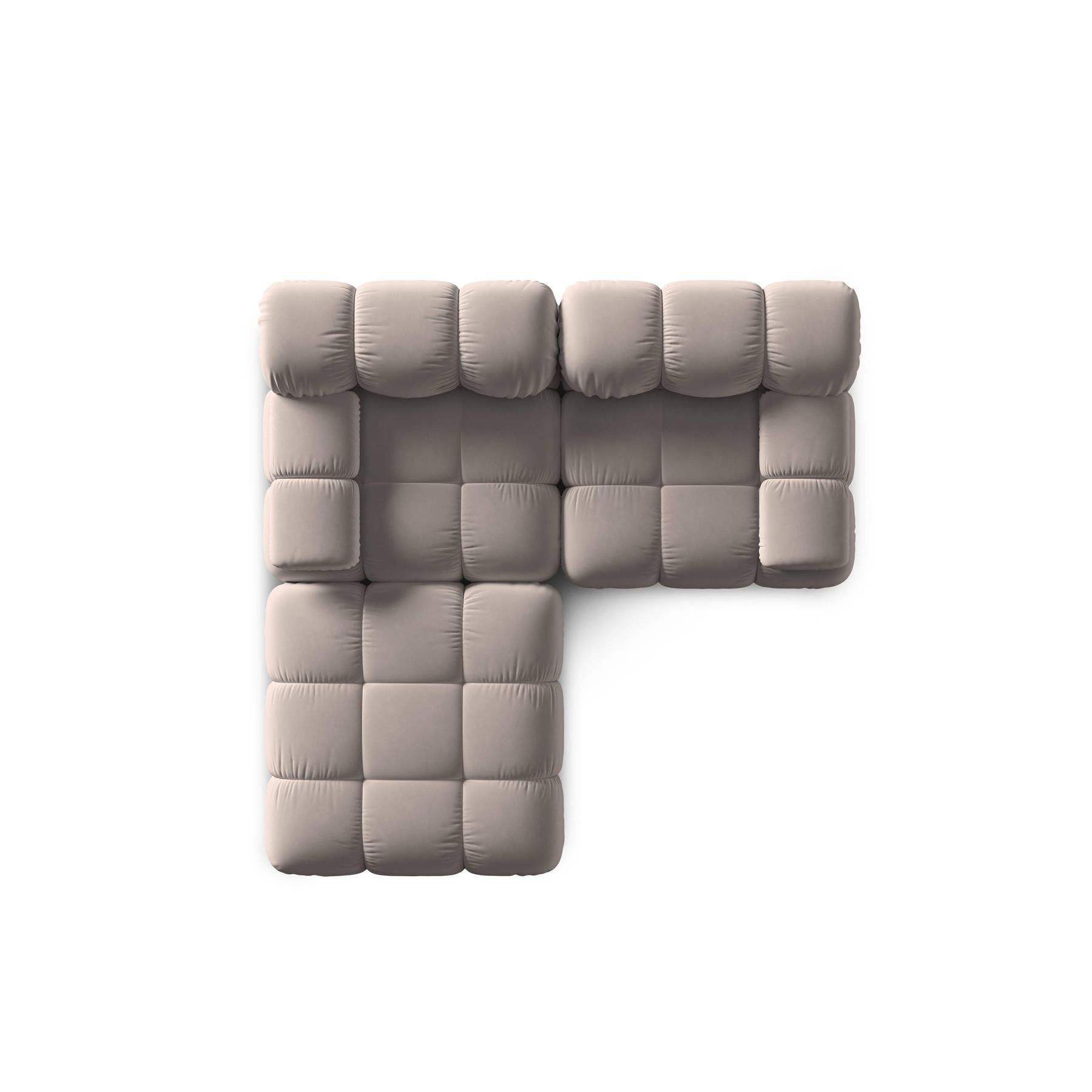 Milo Casa Tropea Modulaire 2-zitsbank met Hocker - Beige