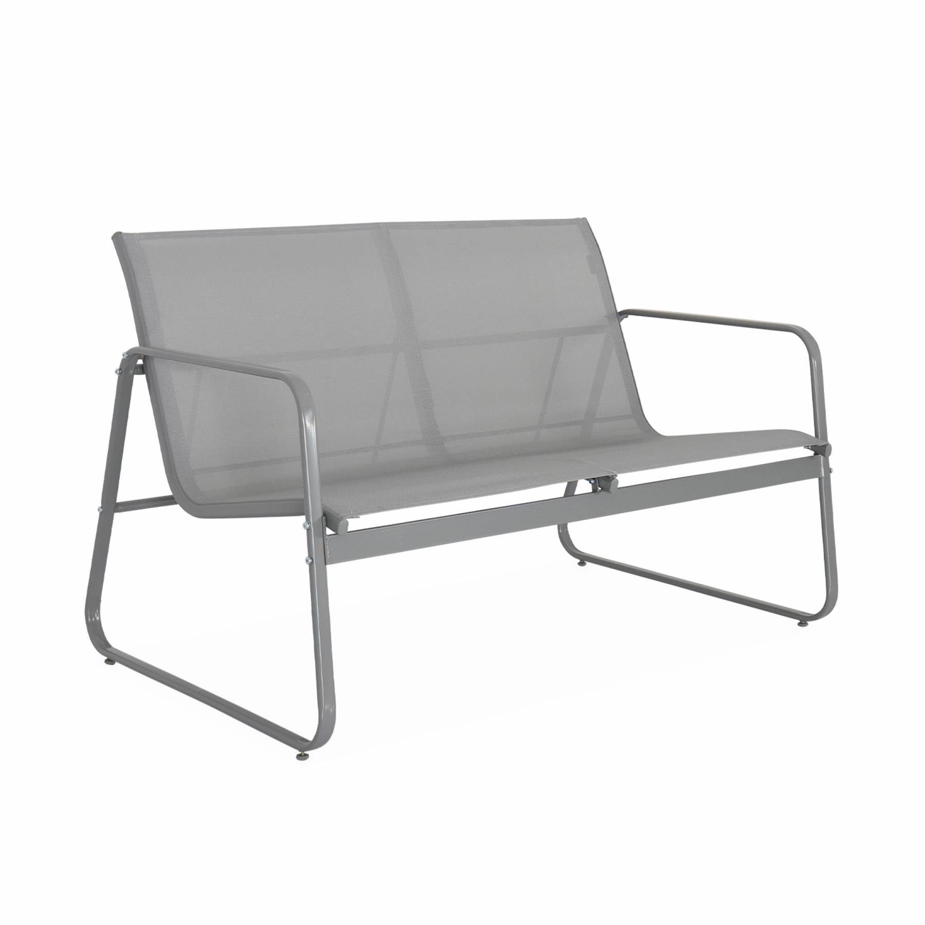 sweeek - 4-zits metalen tuinmeubelset