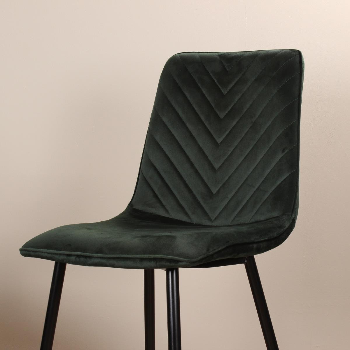 DS4U - Gaby eetkamerstoel velvet groen