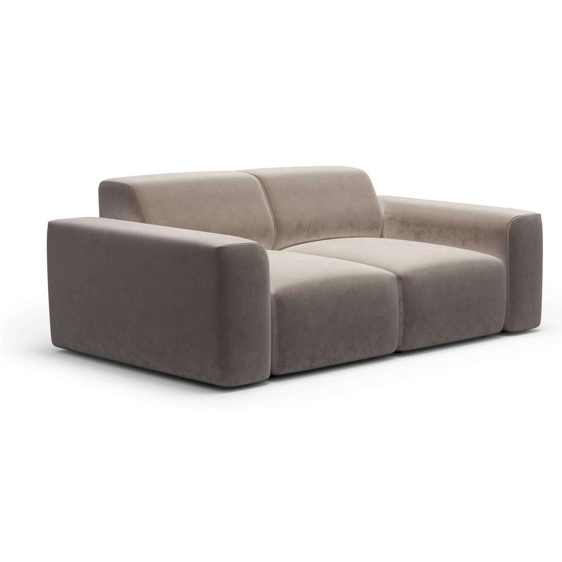 NADUVI Collection Nina 2-zitsbank - Velvet - Taupe